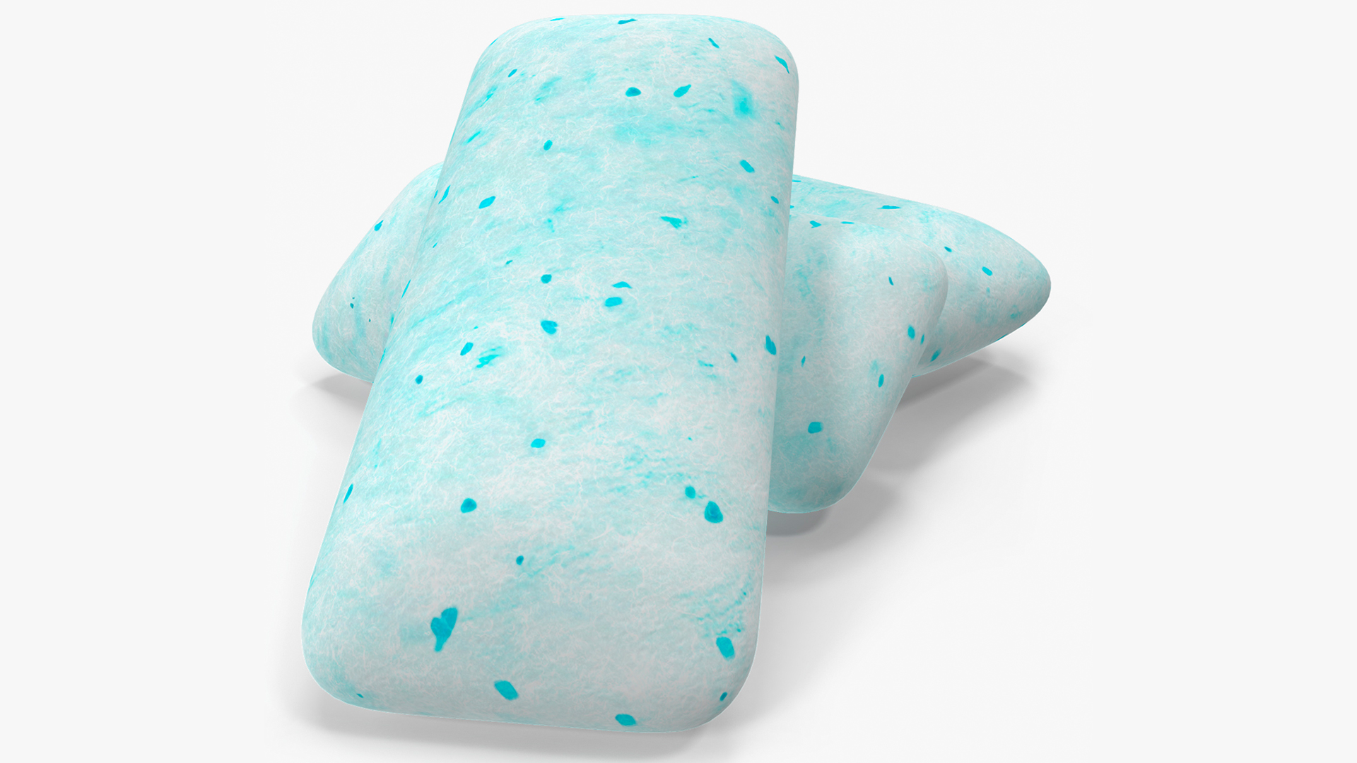 Chewing Gum Pads Green 3D