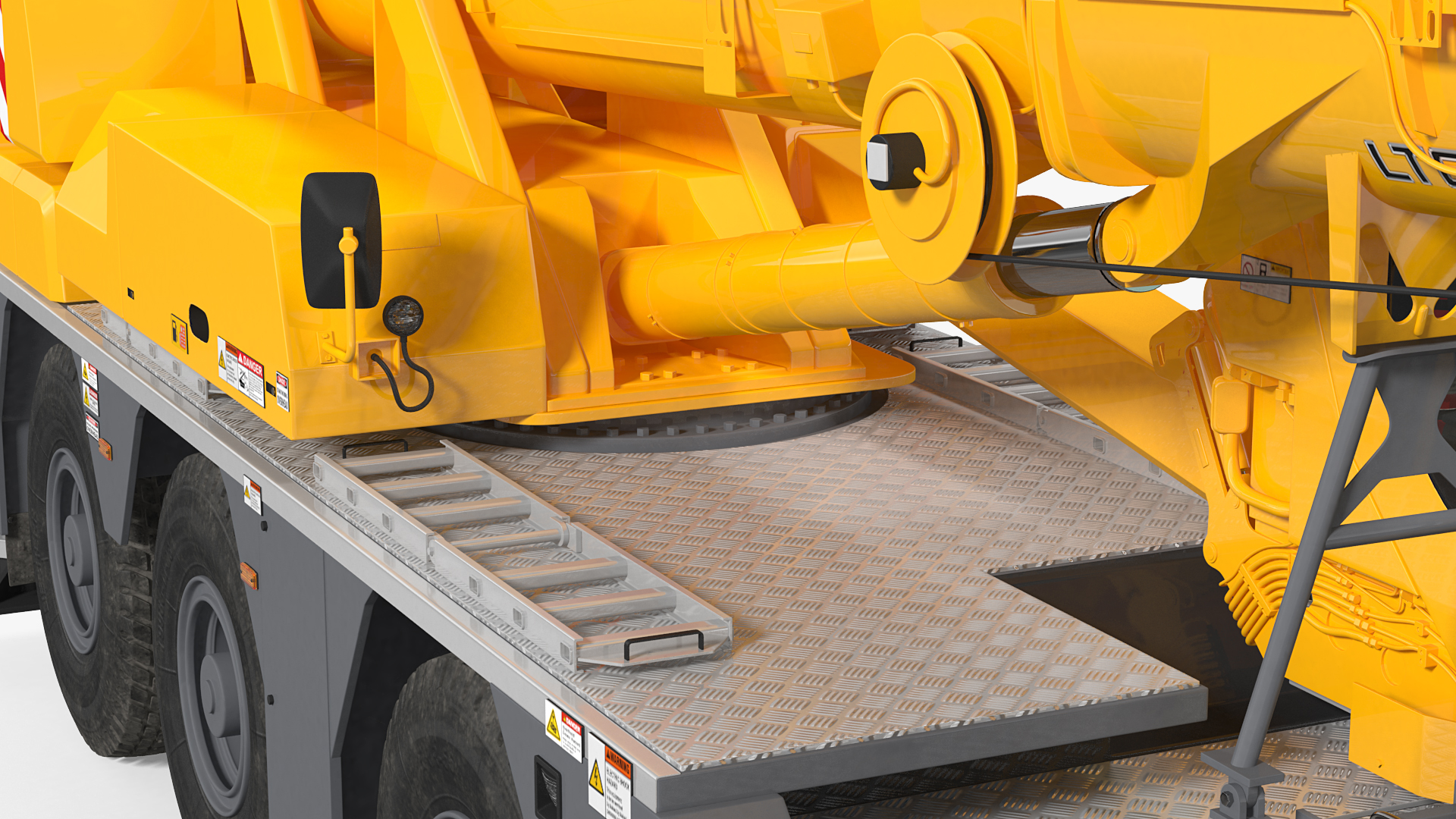 3D Compact Mobile Crane Liebherr LTC 1050 31 Rigged model