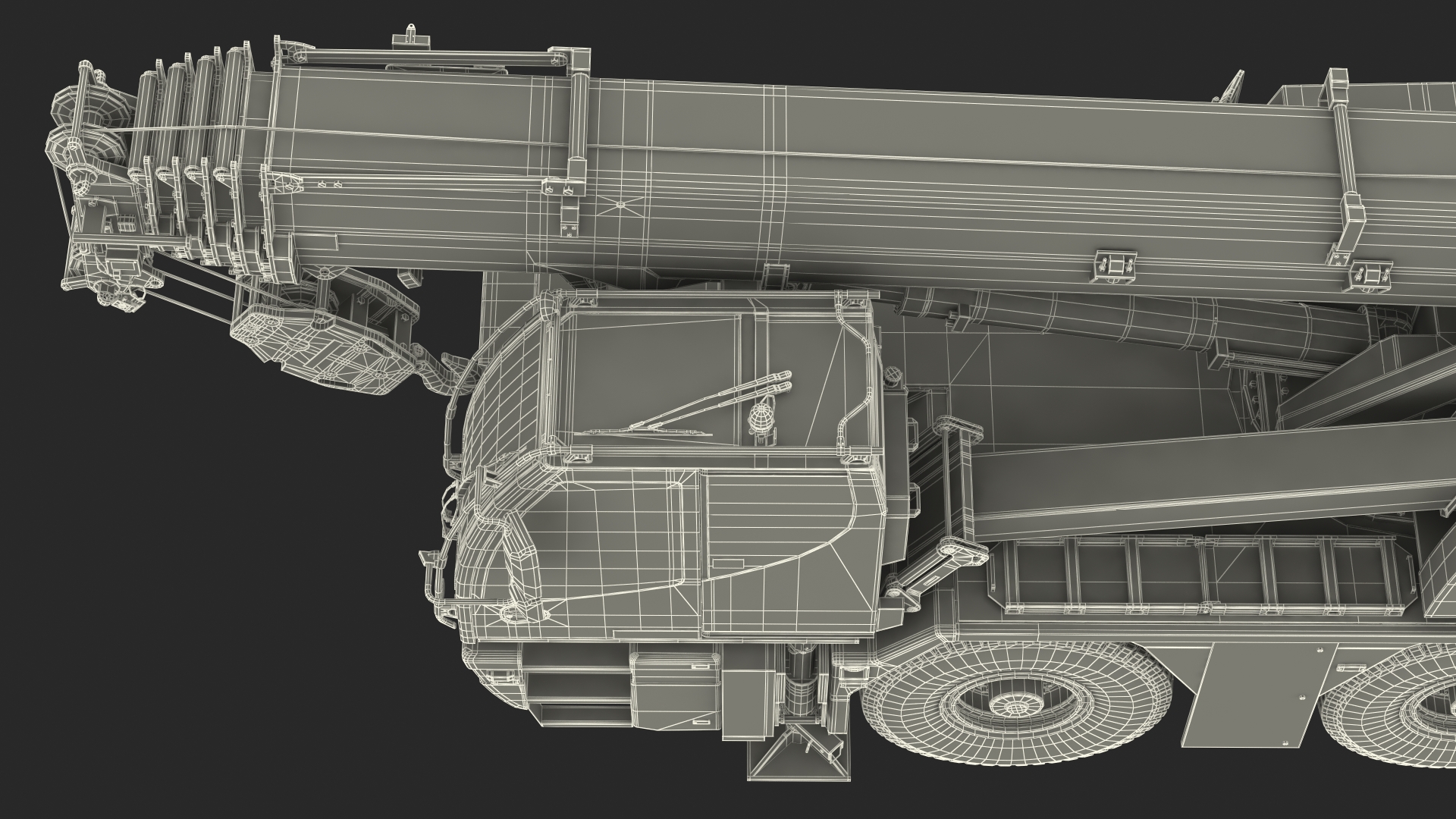 3D Compact Mobile Crane Liebherr LTC 1050 31 Rigged model