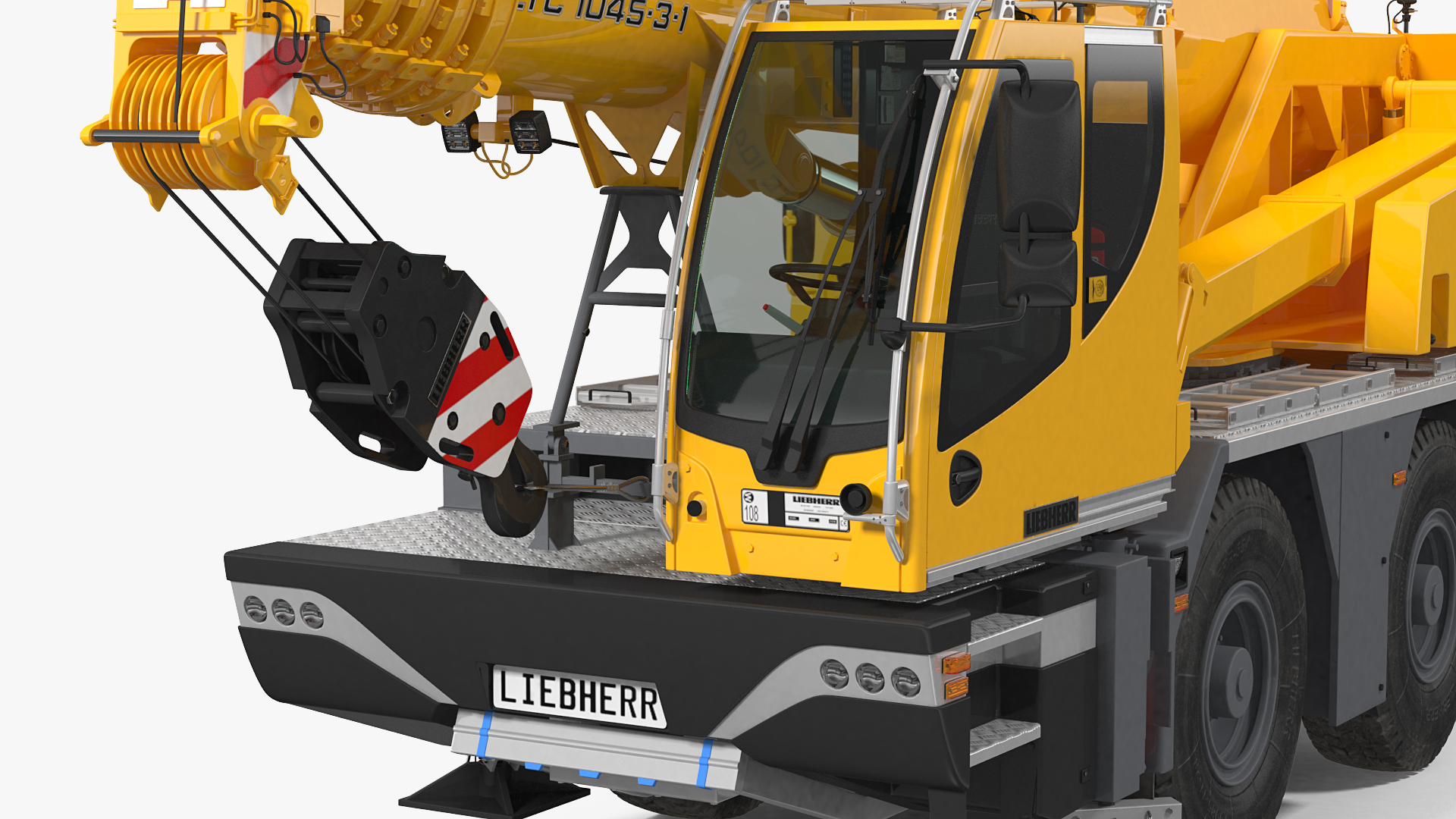 3D Compact Mobile Crane Liebherr LTC 1050 31 Rigged model