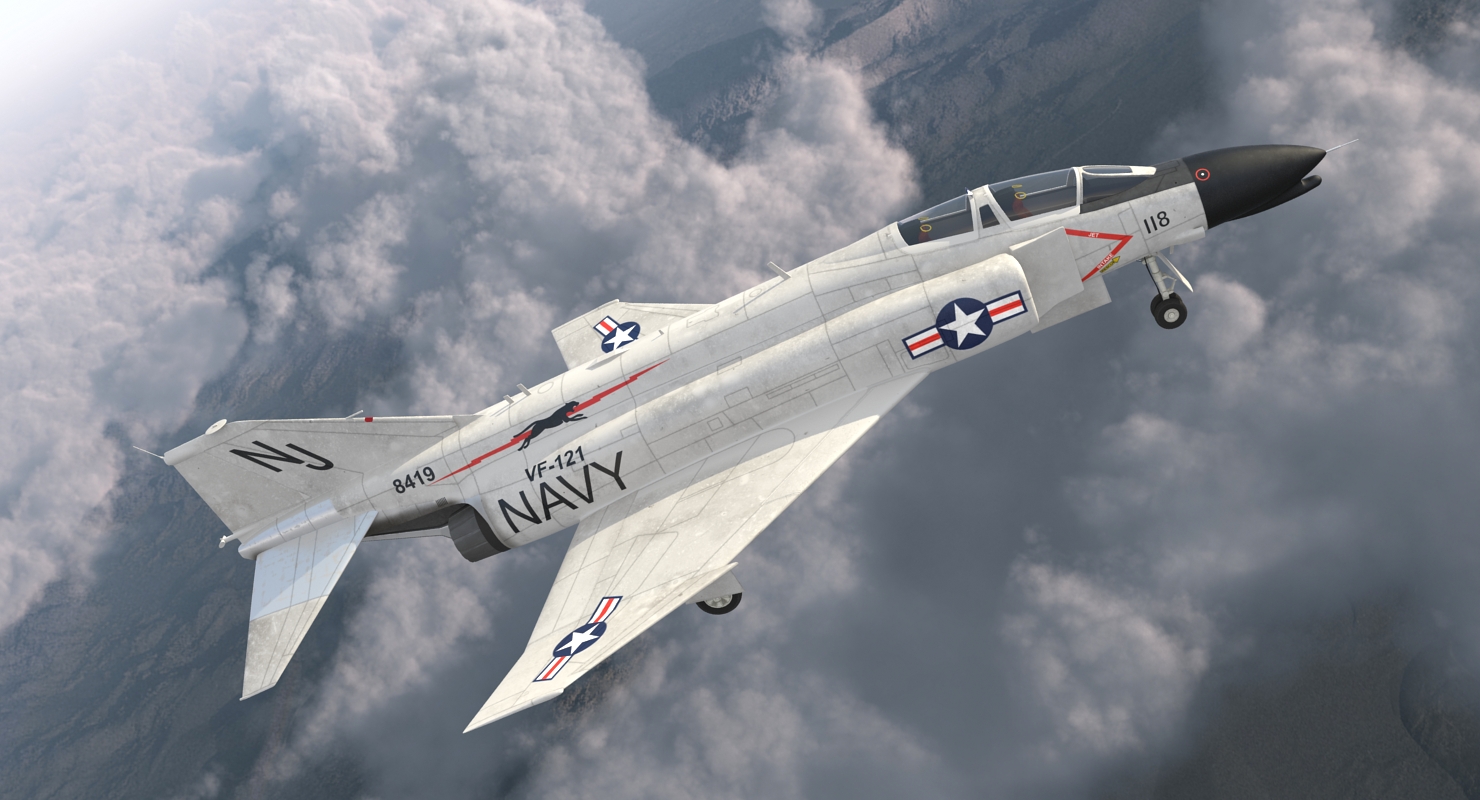 F 4 Phantom II US Navy 2 3D model