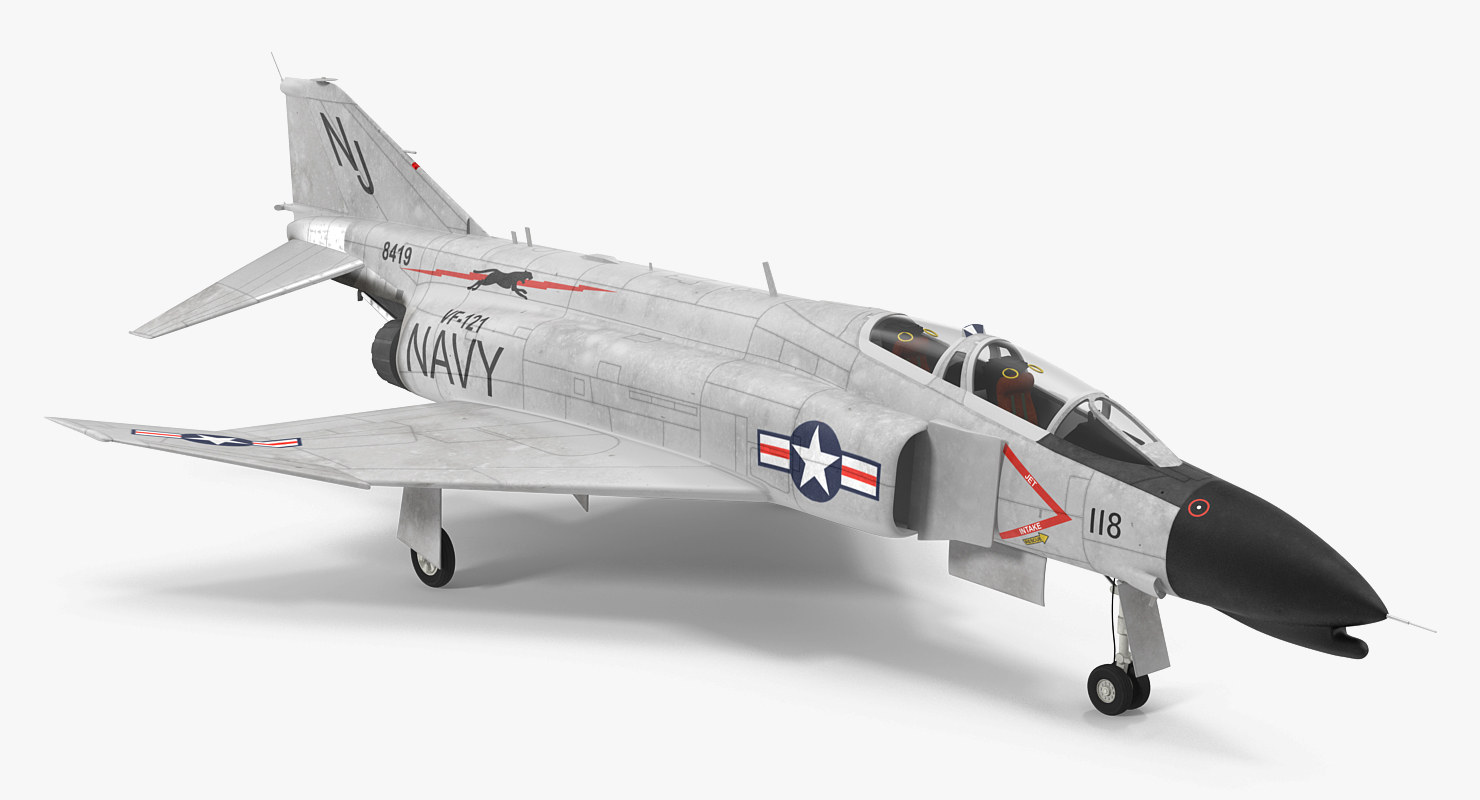 F 4 Phantom II US Navy 2 3D model