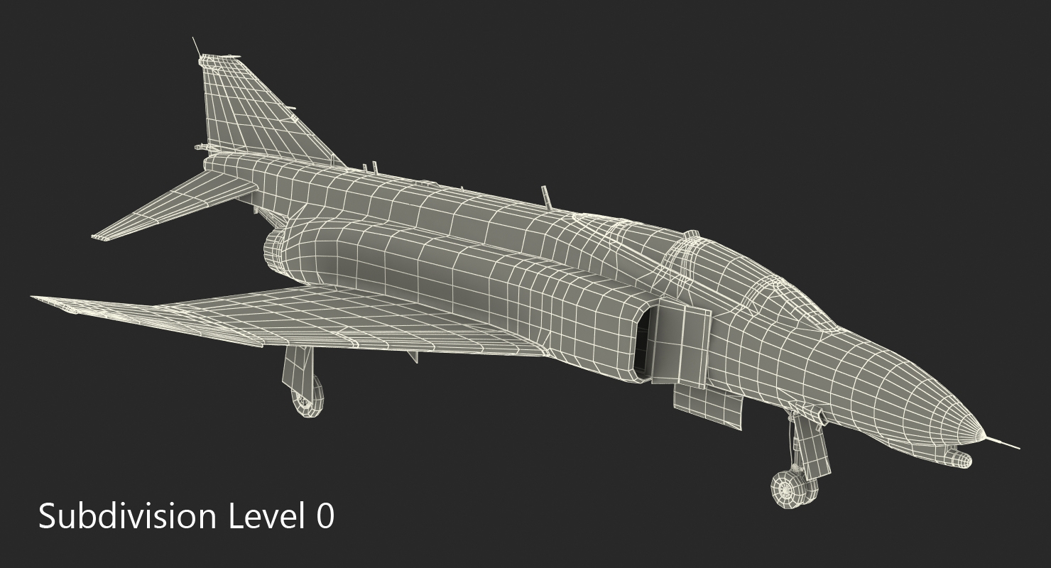 F 4 Phantom II US Navy 2 3D model