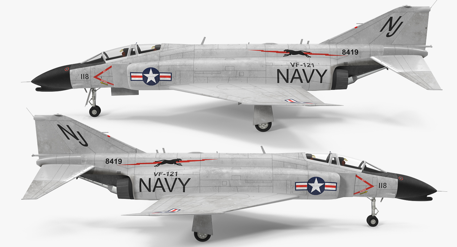 F 4 Phantom II US Navy 2 3D model