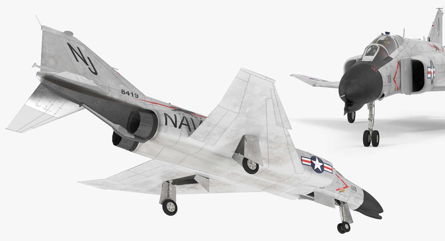 F 4 Phantom II US Navy 2 3D model