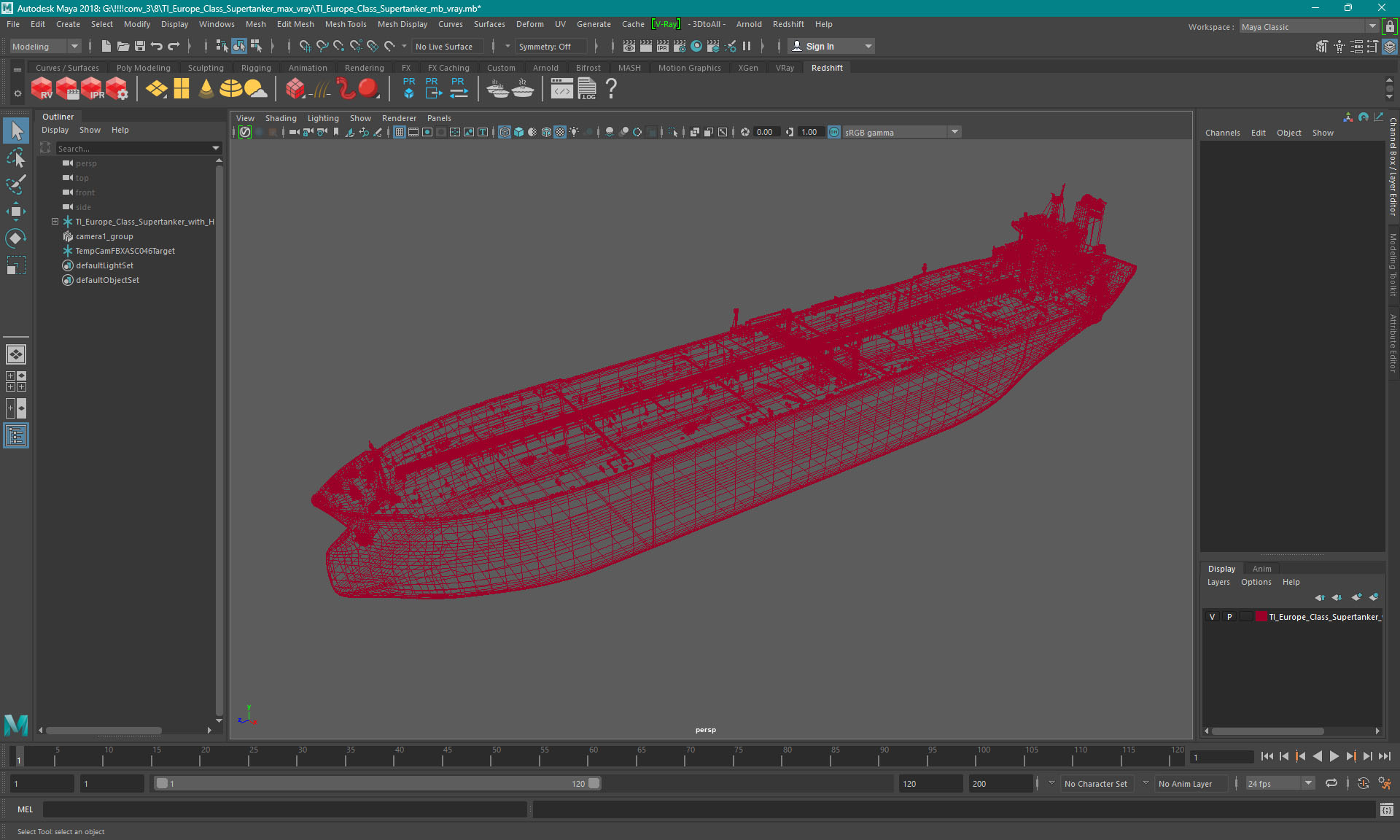 TI Europe Class Supertanker 3D