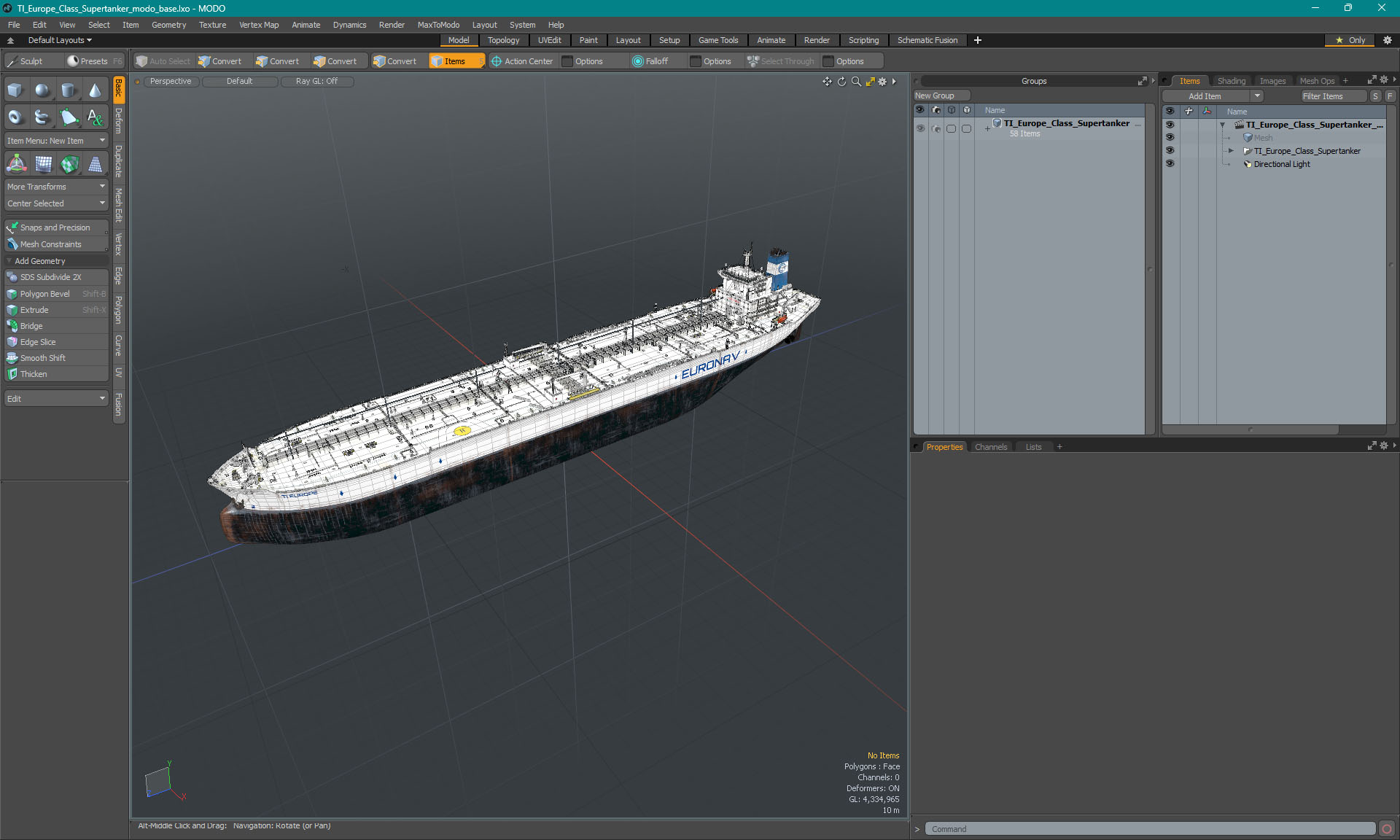 TI Europe Class Supertanker 3D