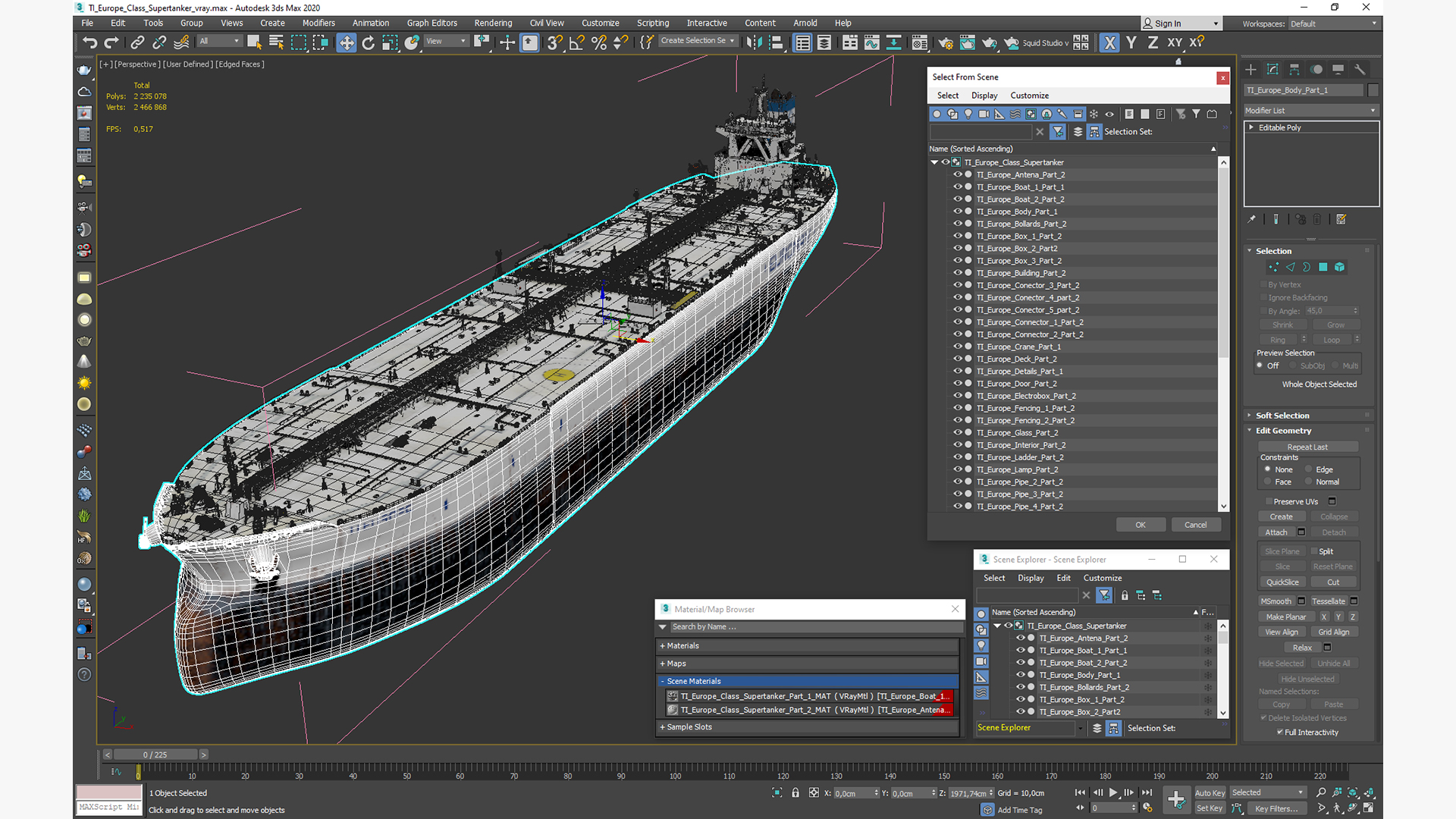 TI Europe Class Supertanker 3D