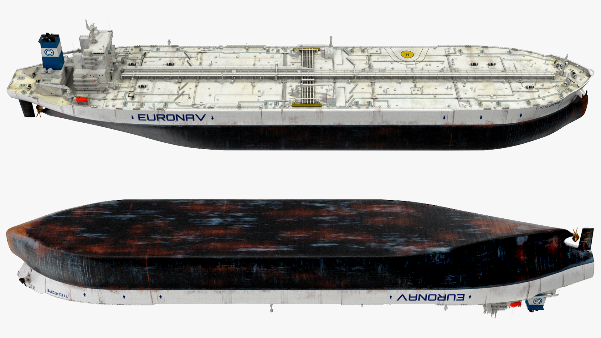 TI Europe Class Supertanker 3D