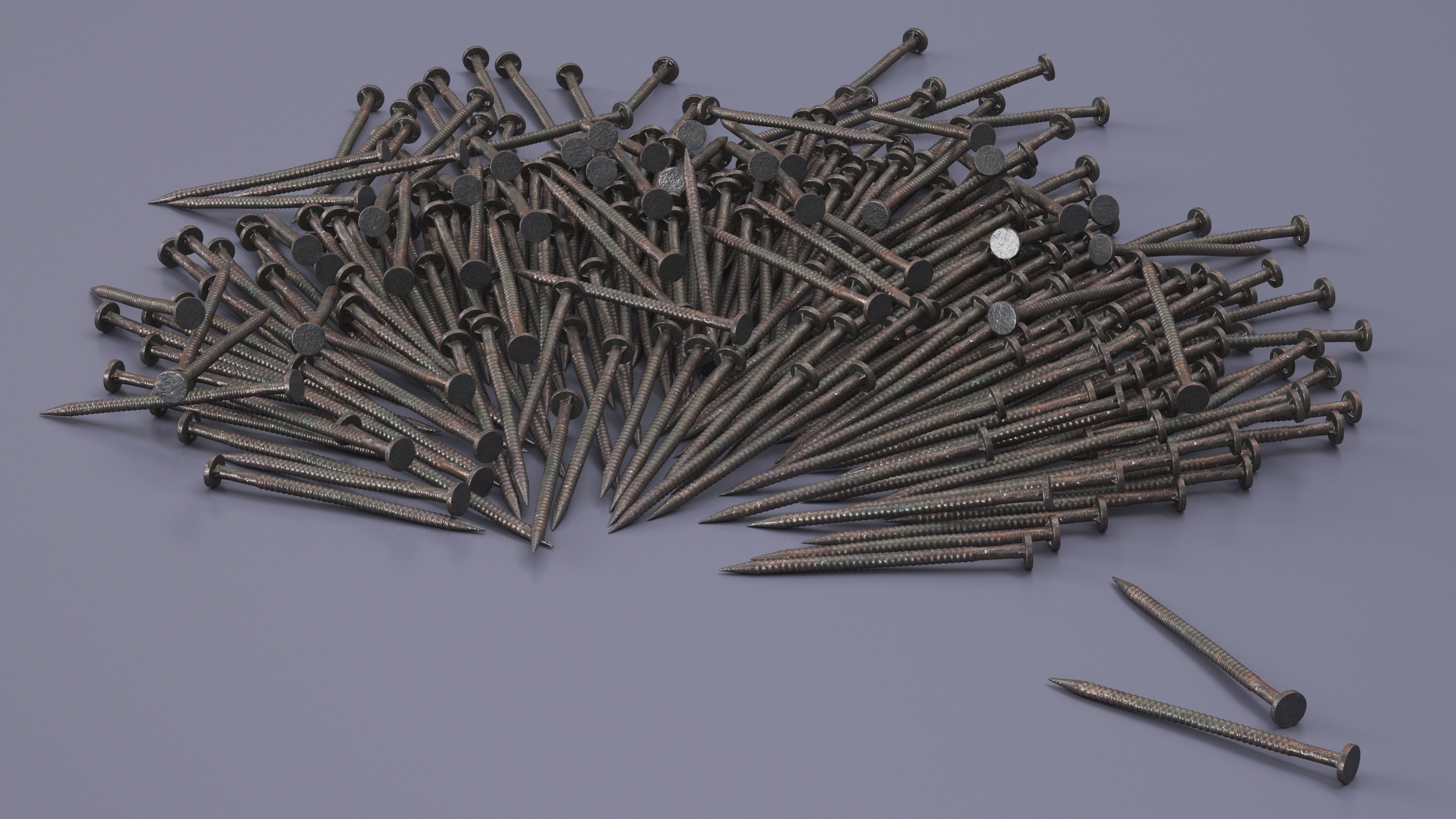 Annular Ring Nails Old 3D