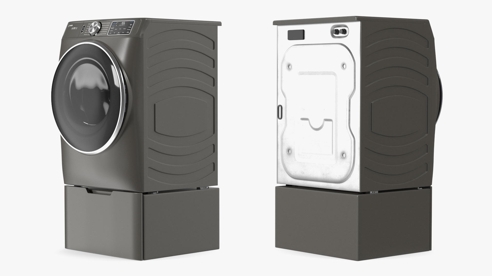 Drying Machine Profile Grey 3D