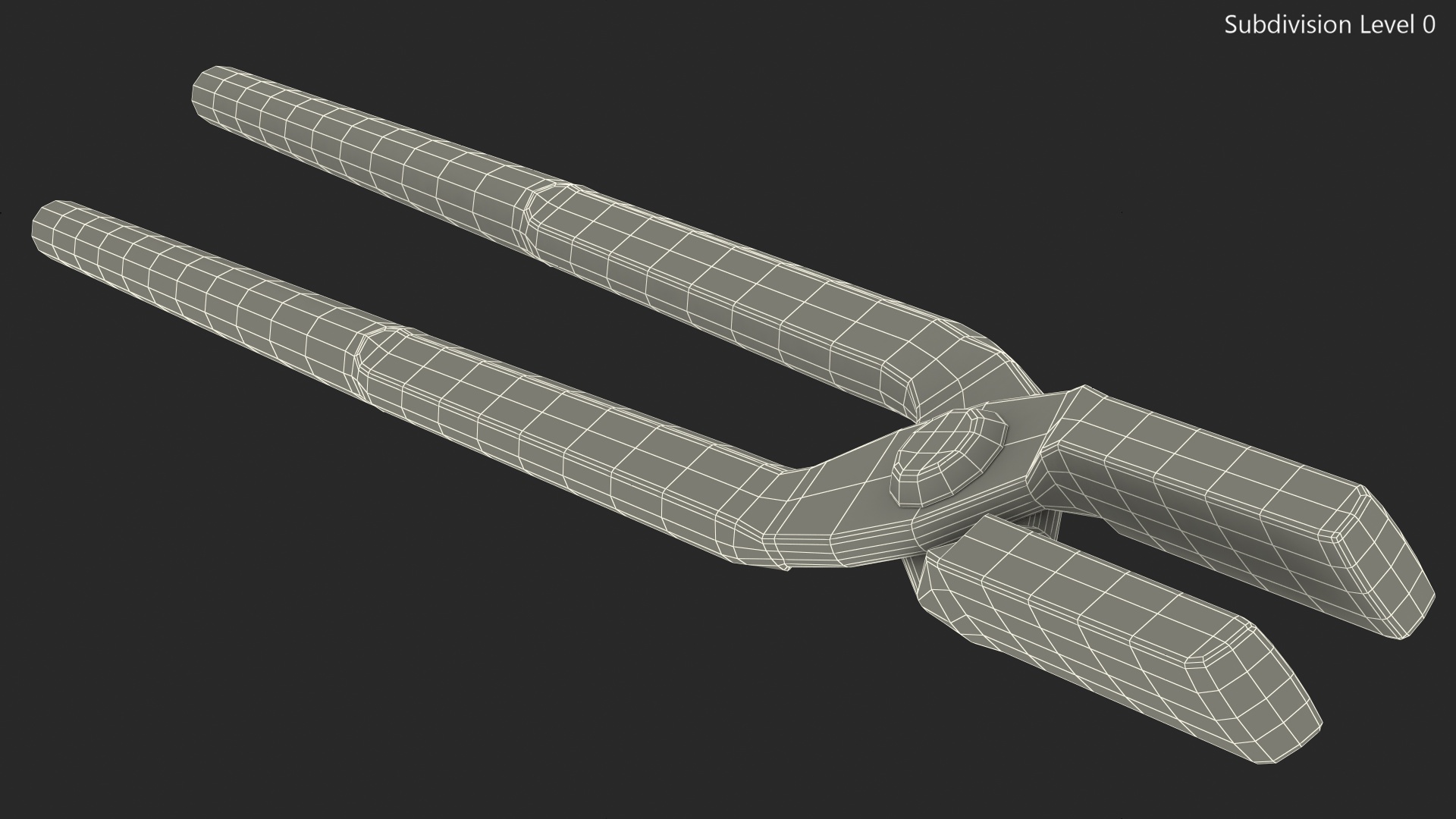3D model Blacksmith Flat Jaw Tongs