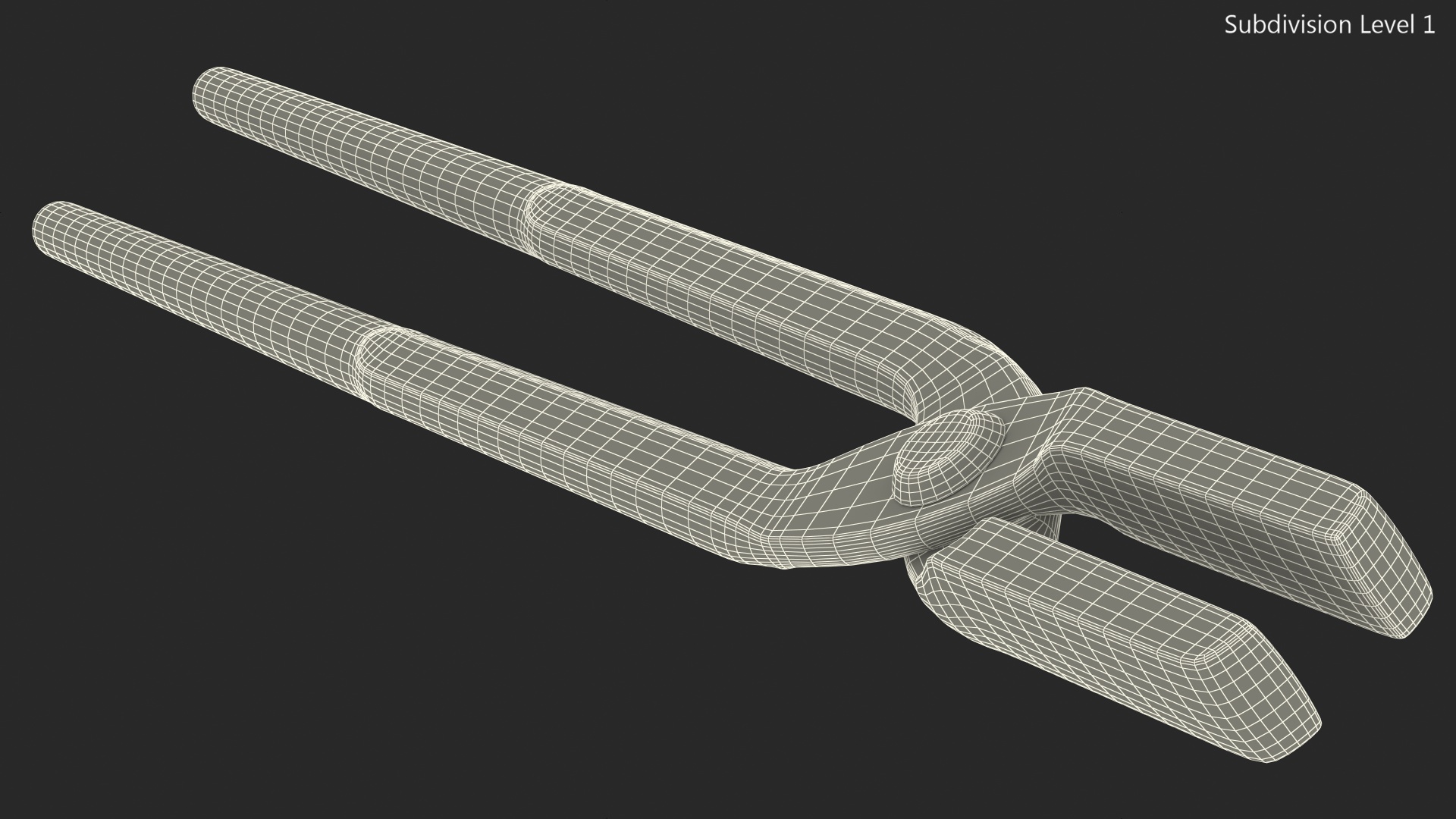 3D model Blacksmith Flat Jaw Tongs