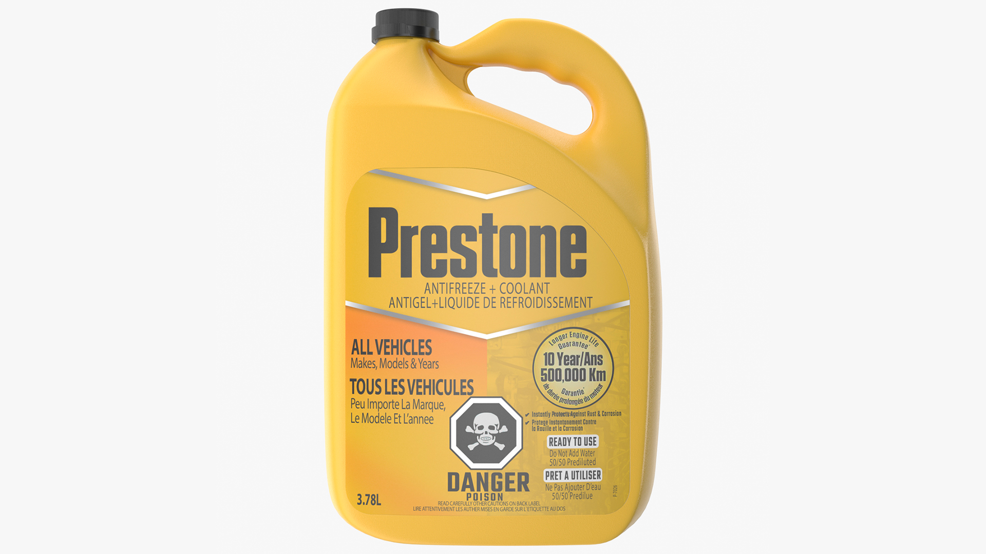 3D model Prestone Yellow Antifreeze 1 Gallon
