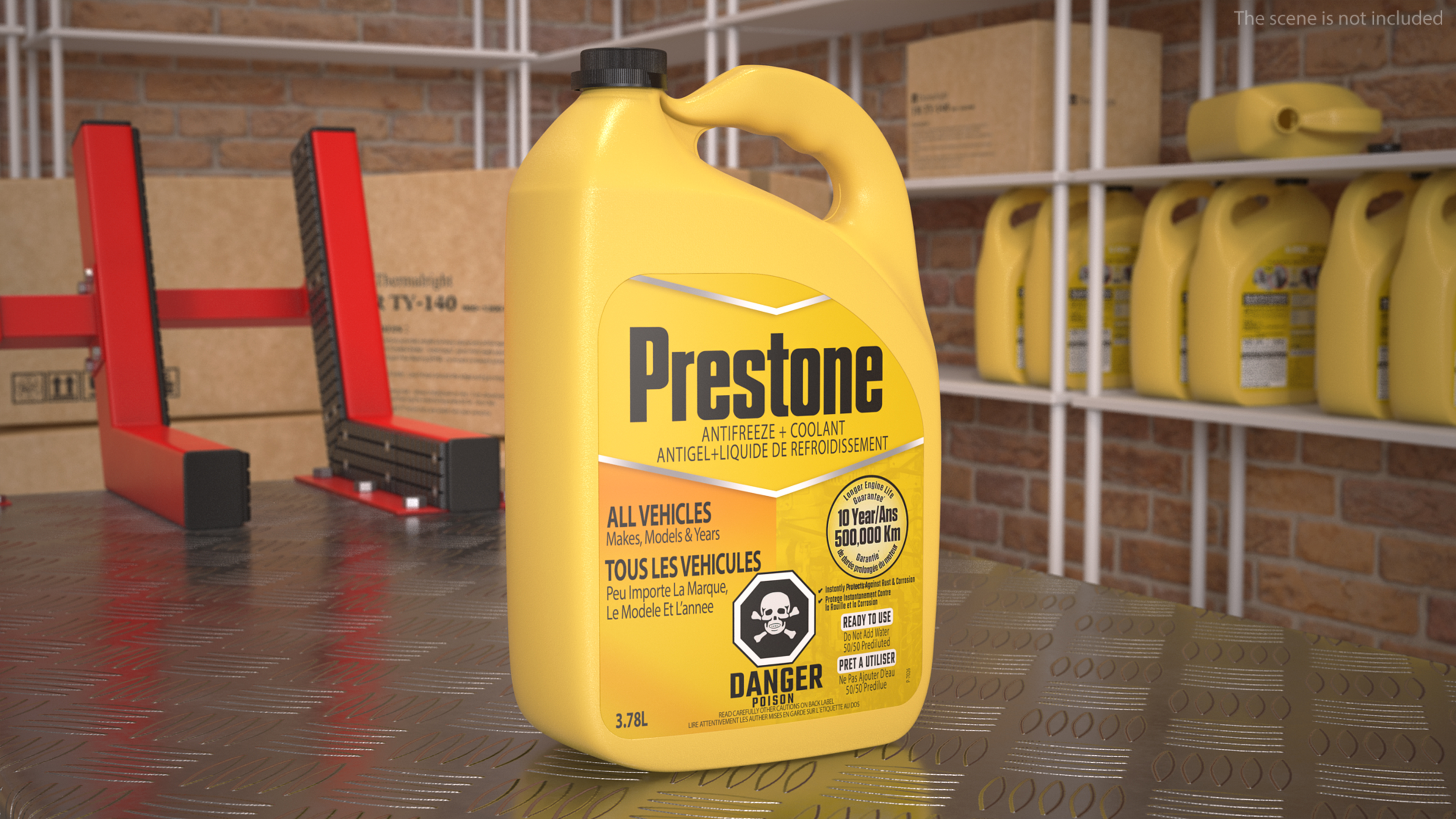 3D model Prestone Yellow Antifreeze 1 Gallon