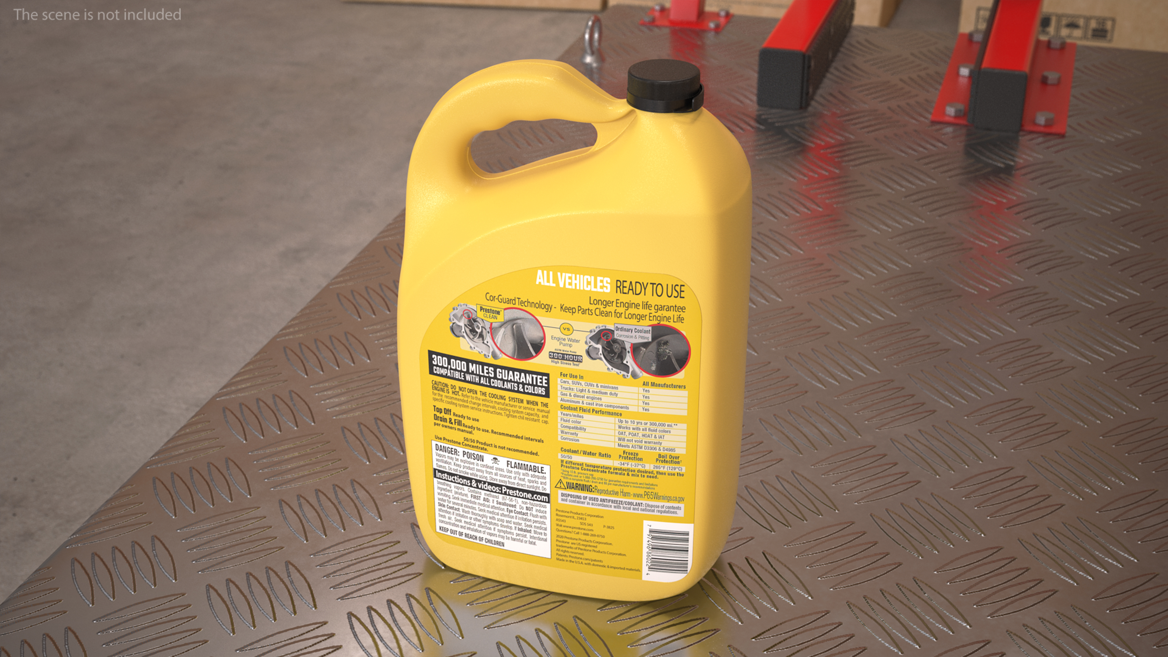 3D model Prestone Yellow Antifreeze 1 Gallon
