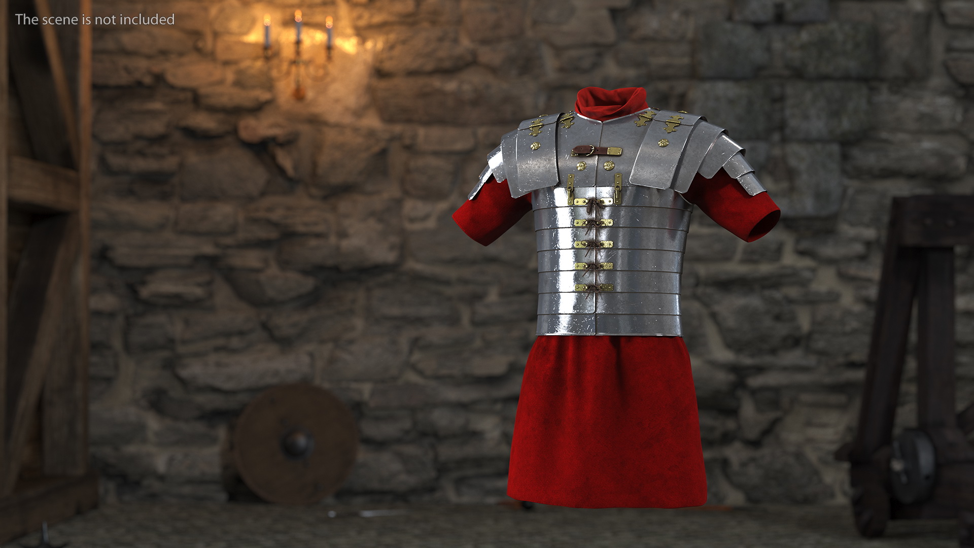 3D Roman Legionnaire Lorica Waist Armor Worn