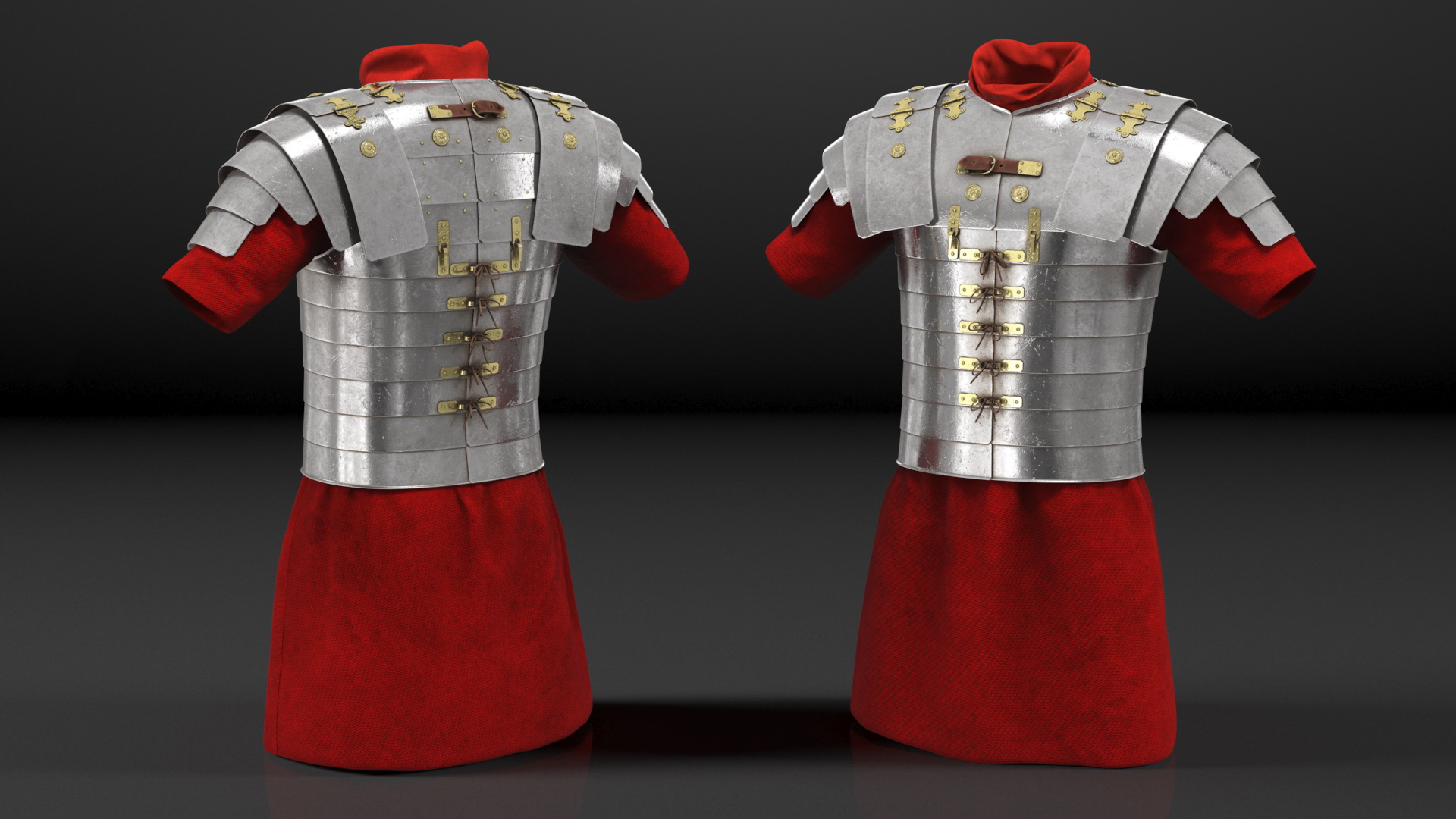 3D Roman Legionnaire Lorica Waist Armor Worn