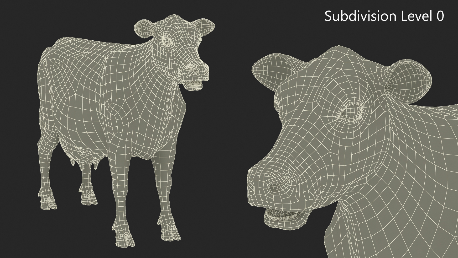 3D Jersey Dairy Cow