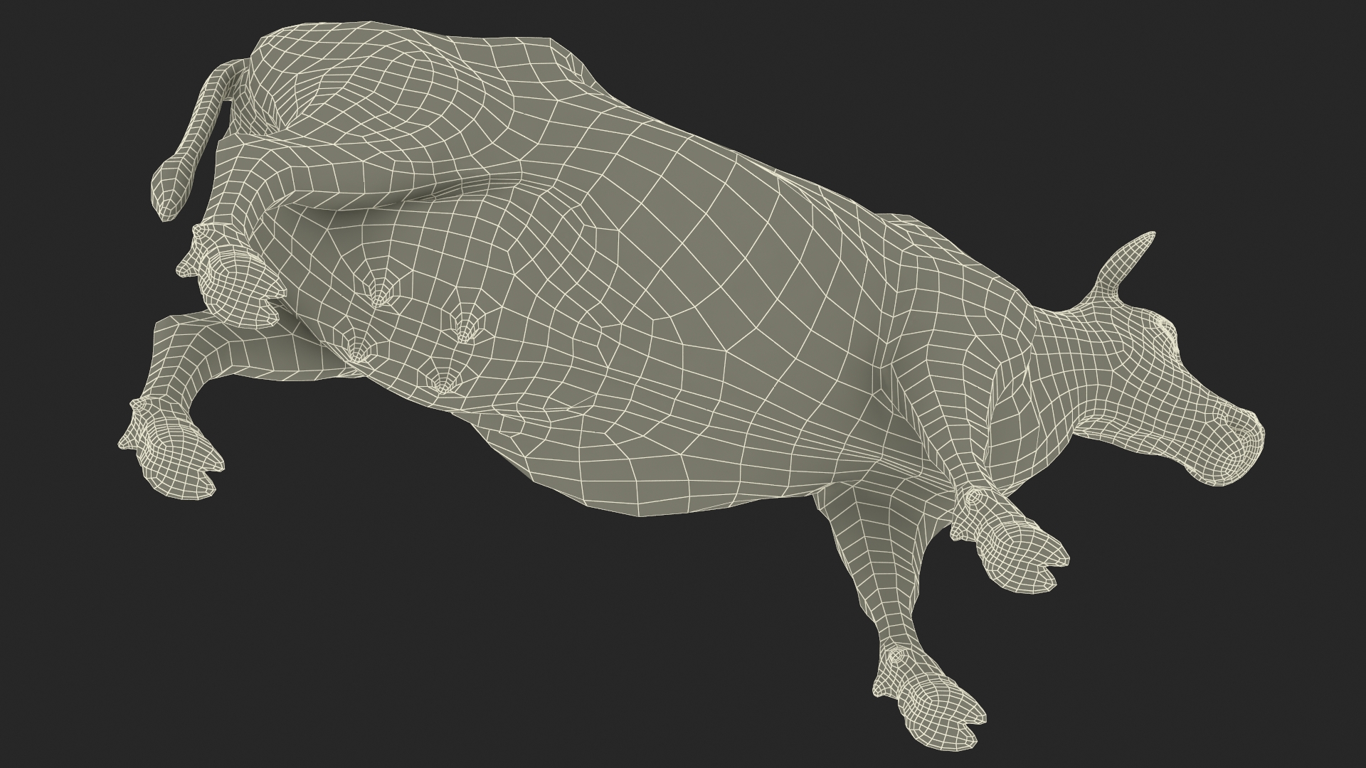 3D Jersey Dairy Cow