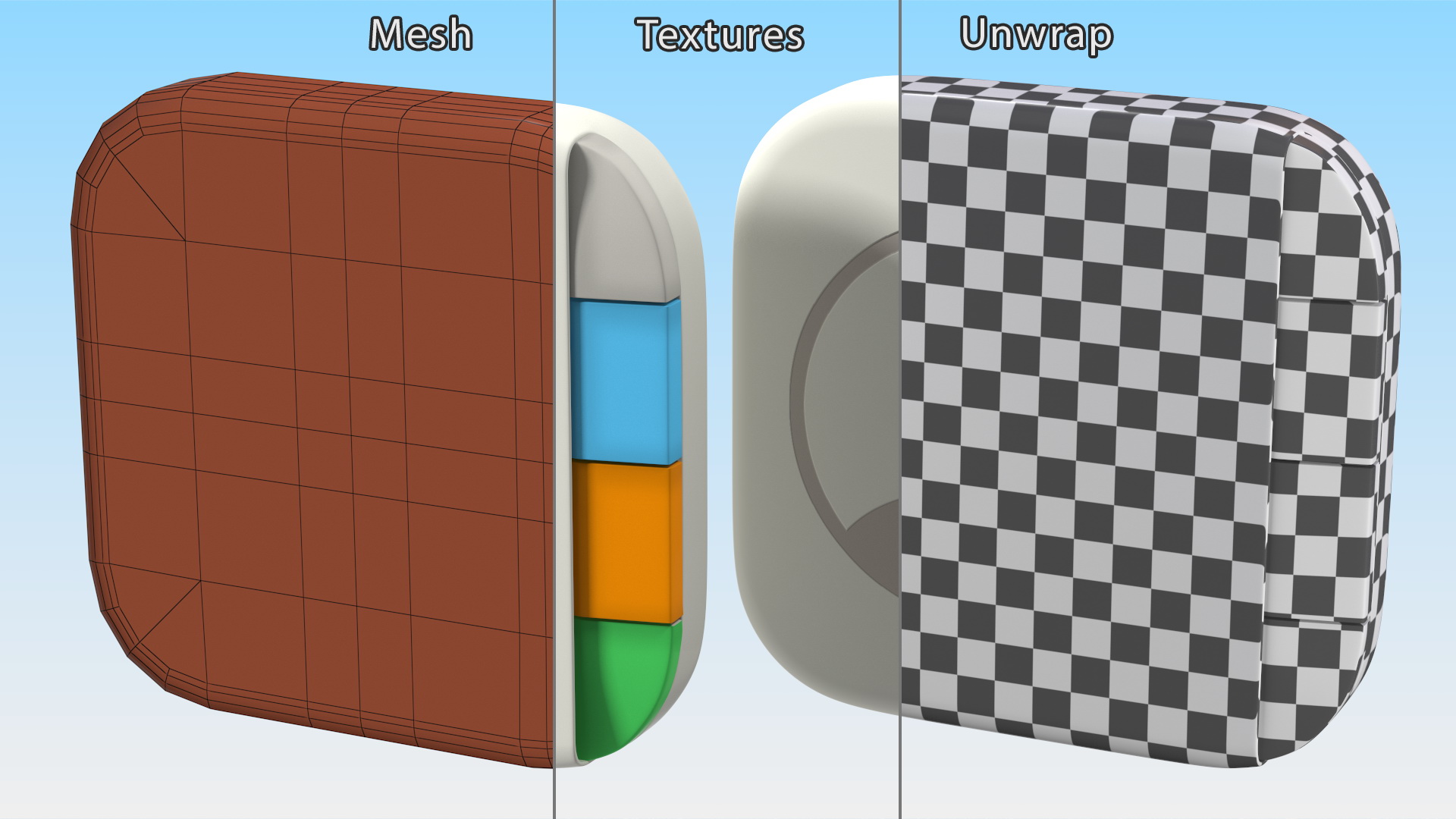iPhone iOS Contacts Icon 3D model