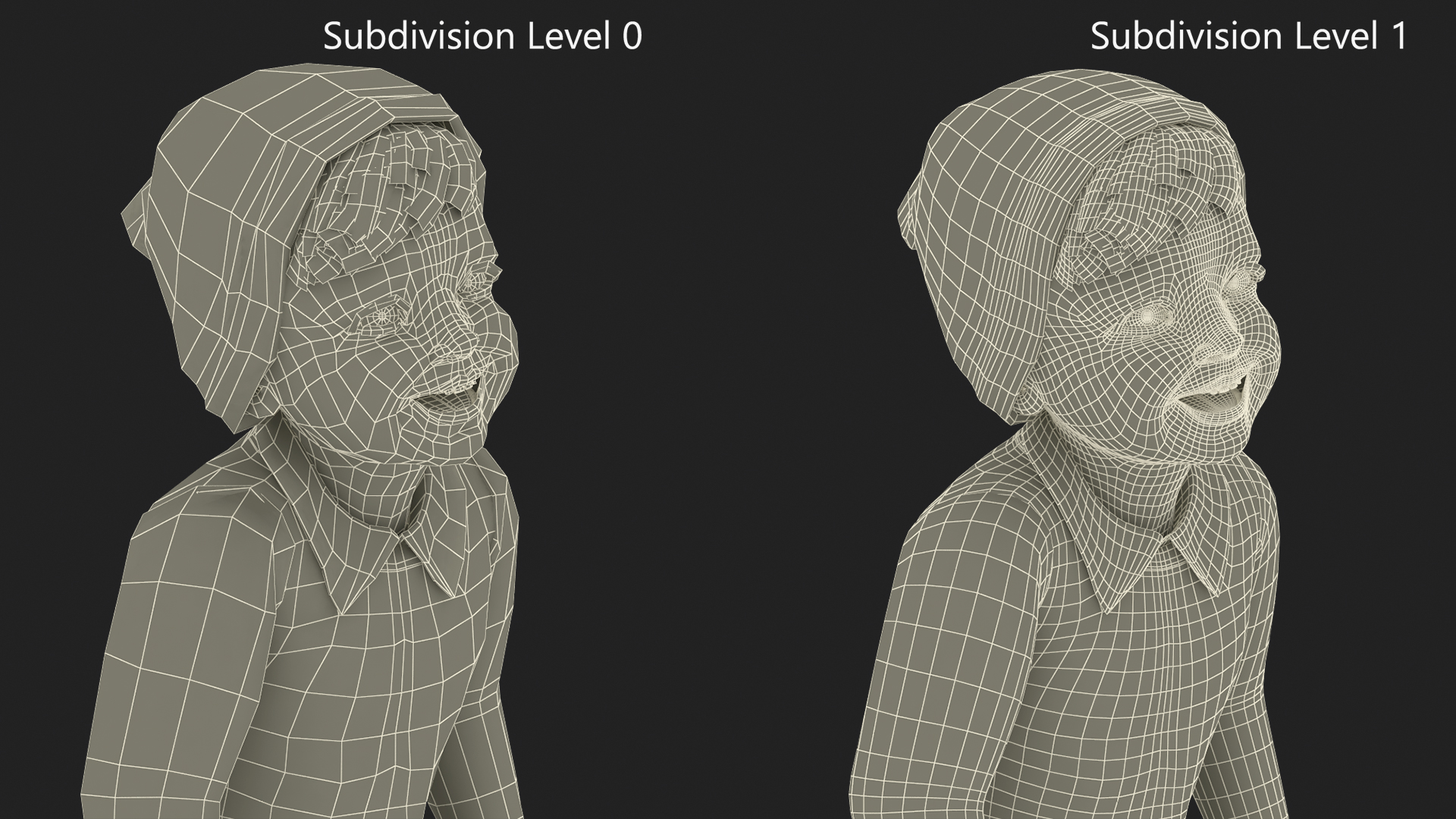 Child in Fall Clothes Walking Pose 3D model