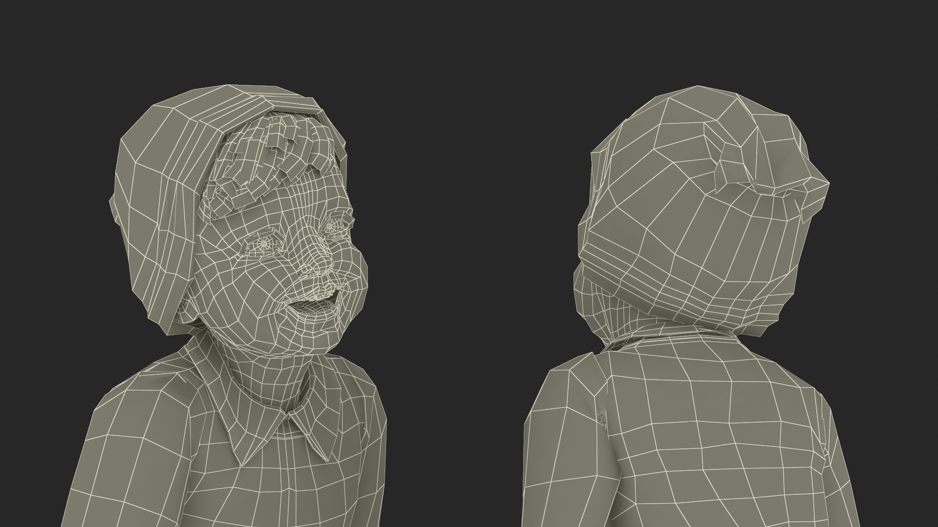 Child in Fall Clothes Walking Pose 3D model