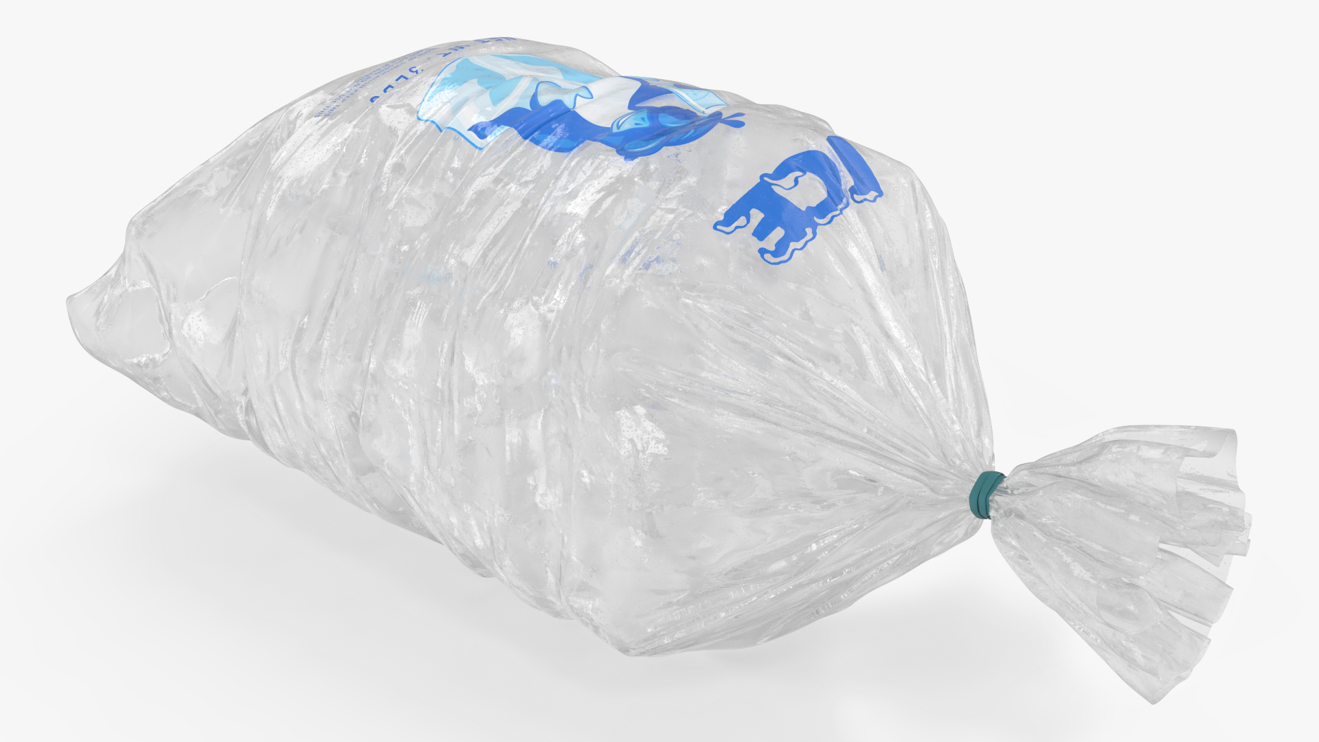 ICE Bag with 3LB Ice Cubes Clear - view 3