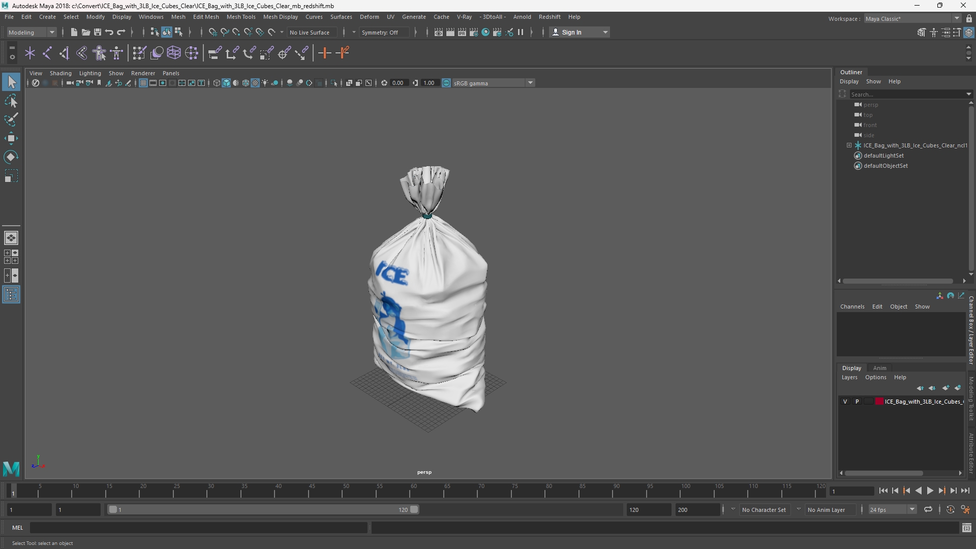 ICE Bag with 3LB Ice Cubes Clear - view 11