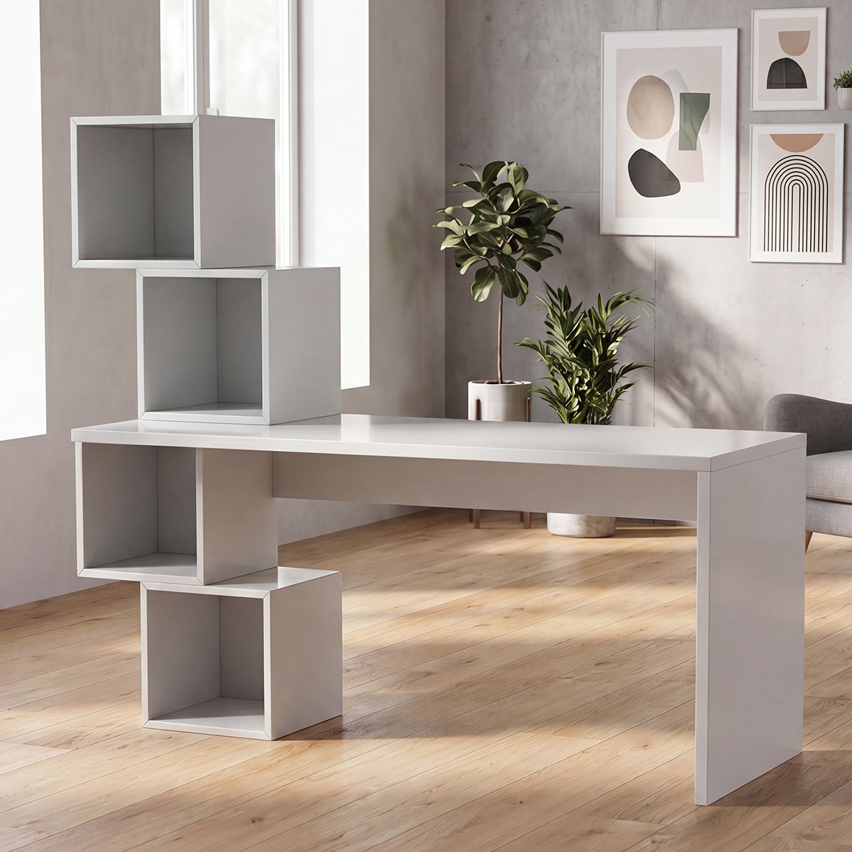 Gaming Computer Desk 3D model preview