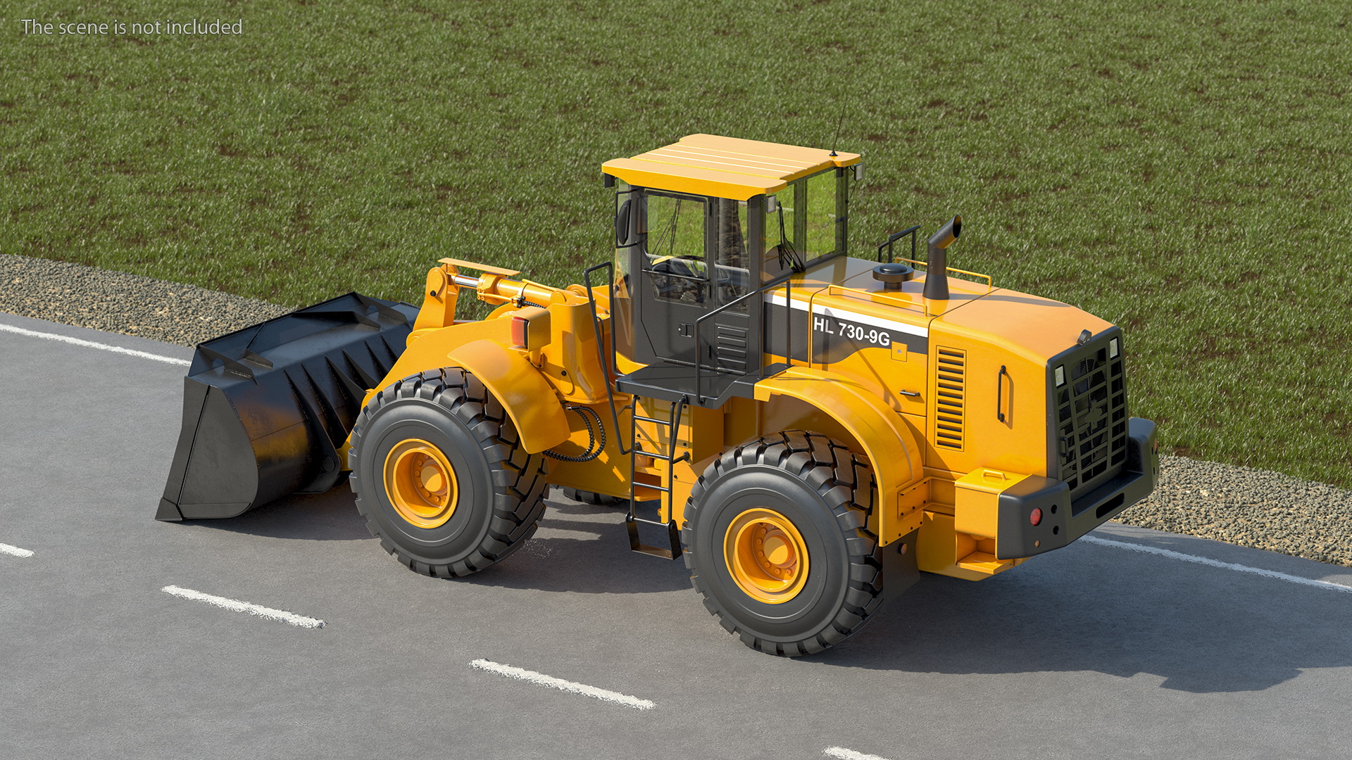 3D model Hyundai HL730 Front End Loader