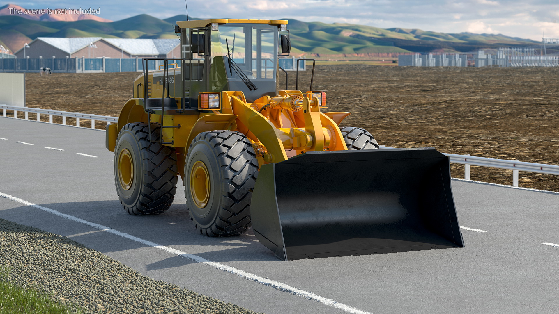 3D model Hyundai HL730 Front End Loader