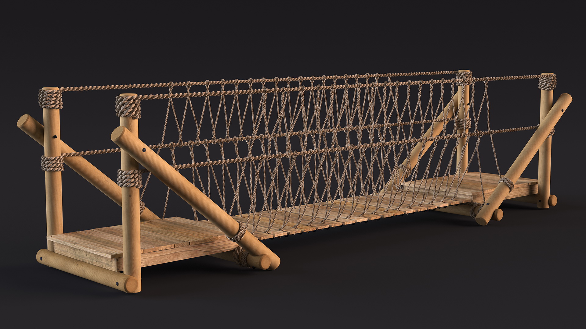 3D model Rope Bridge Kit