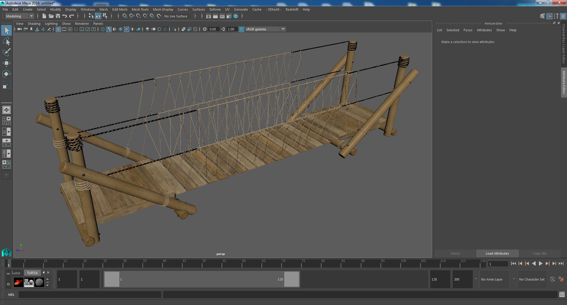 3D model Rope Bridge Kit