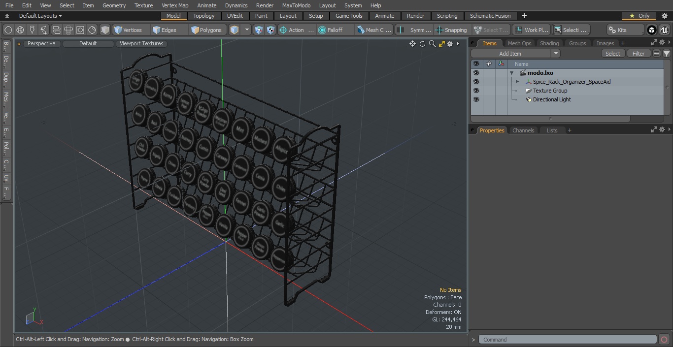 Spice Rack Organizer SpaceAid 3D model