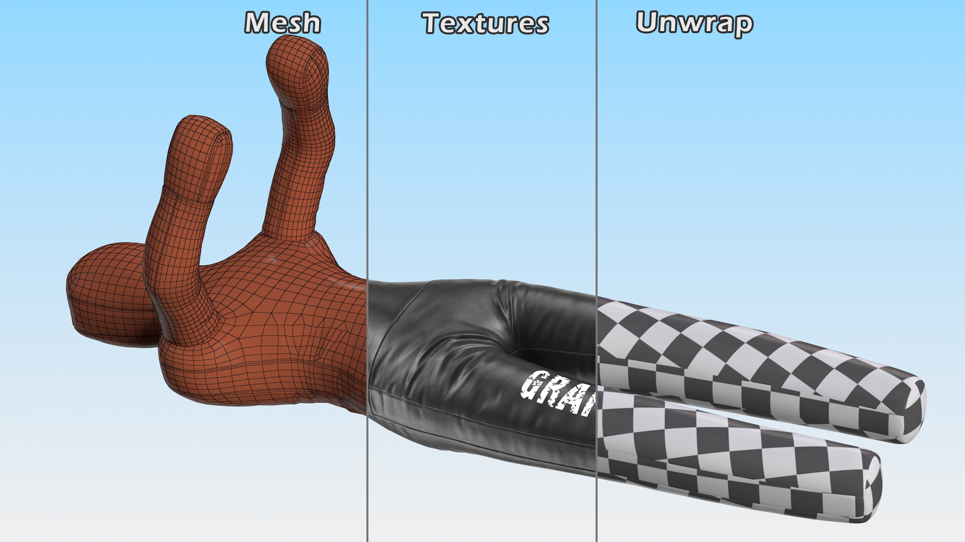 3D DEFY Leather Grappling Dummy model