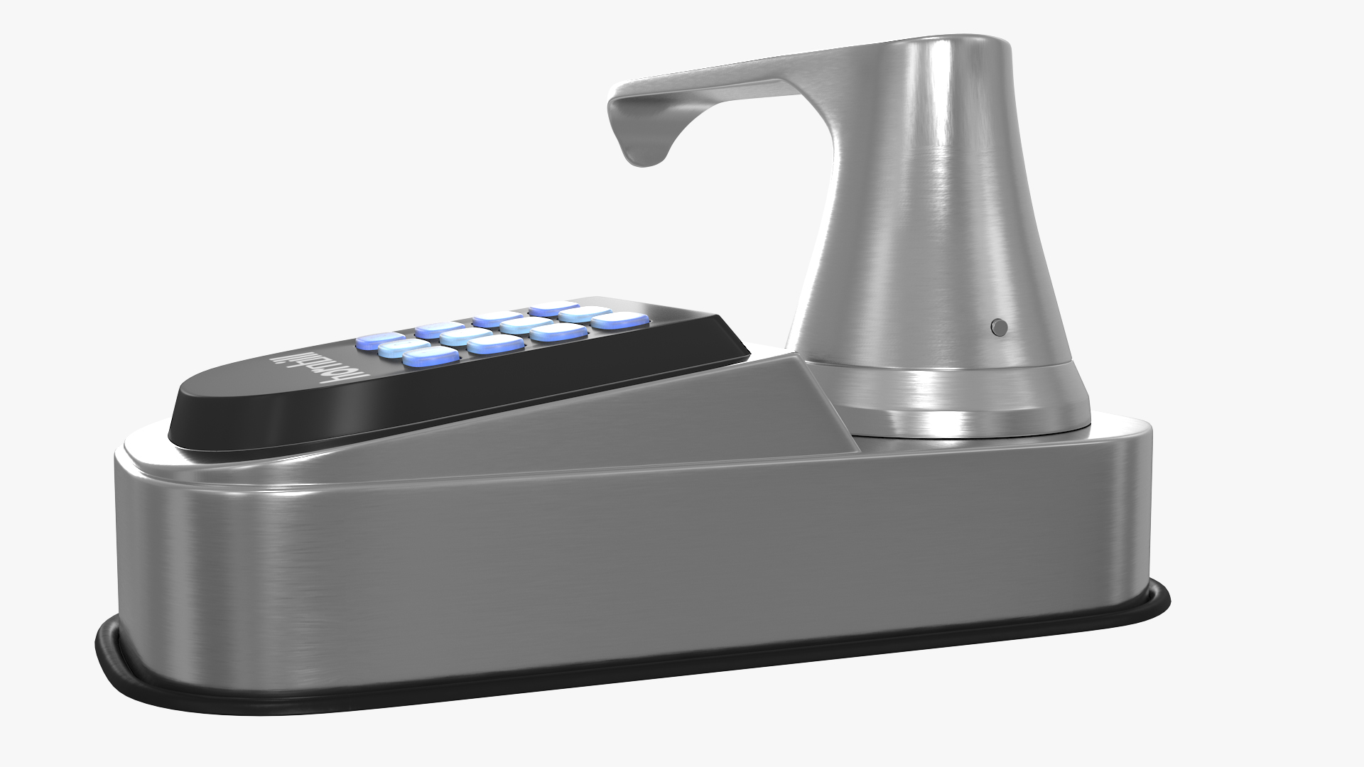 3D Hornbill Smart Lock with Keypad Door Knob Silver model