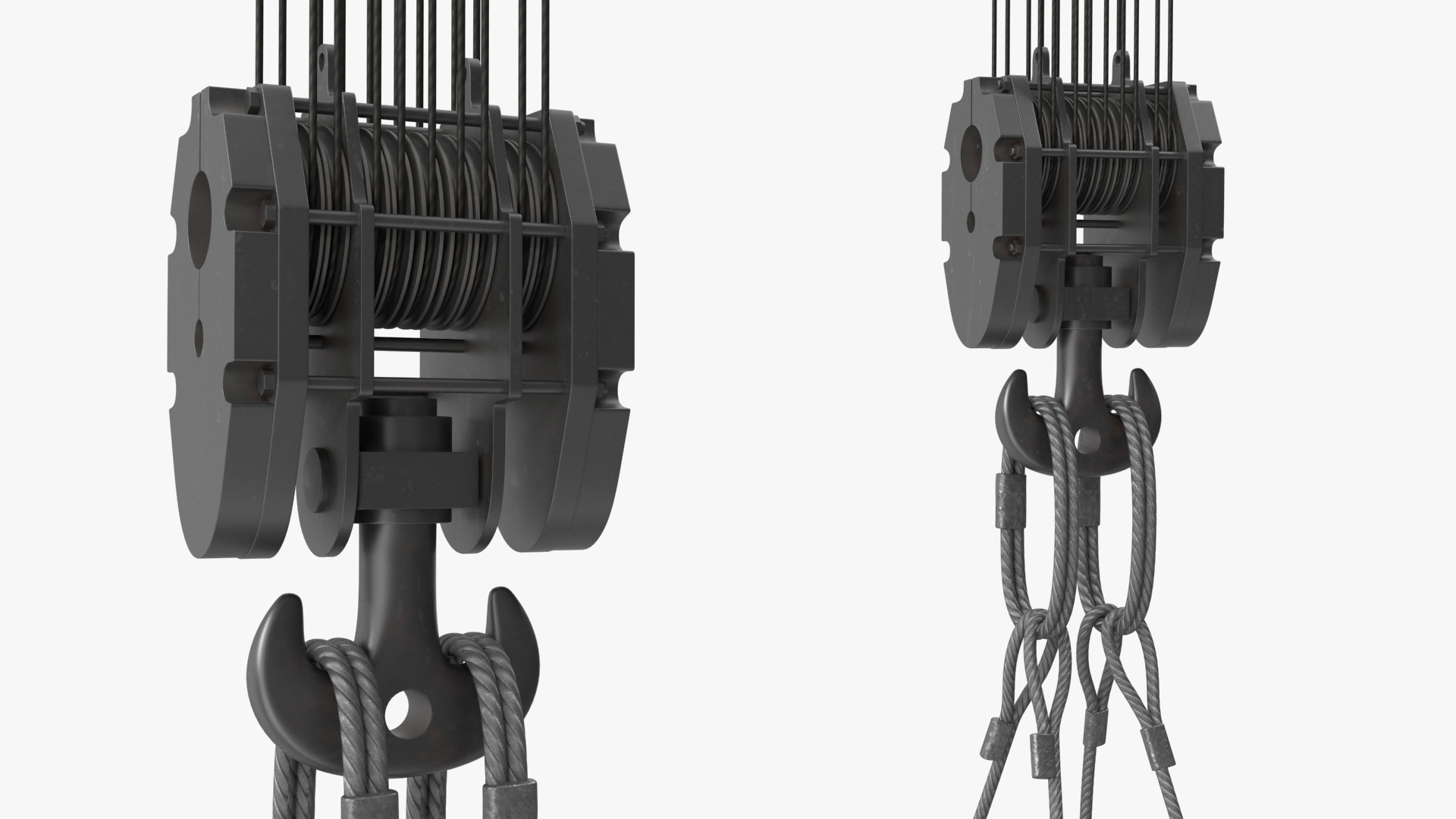 Tracked Crane Manitowoc 18000 with Concrete Slabs 3D model
