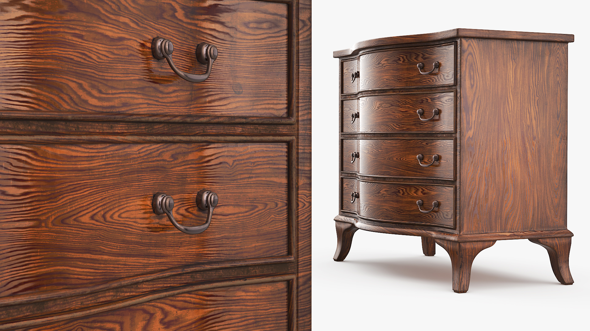 Oval Office Presidential Wooden Dresser Brown - view 5