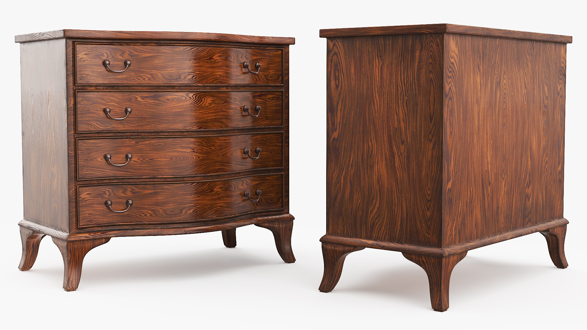 Oval Office Presidential Wooden Dresser Brown - view 2