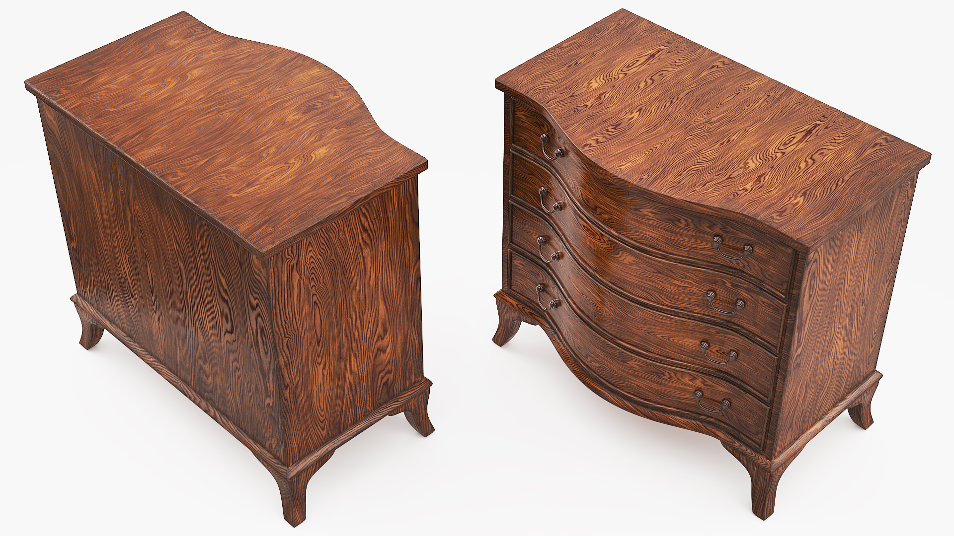 Oval Office Presidential Wooden Dresser Brown - view 3