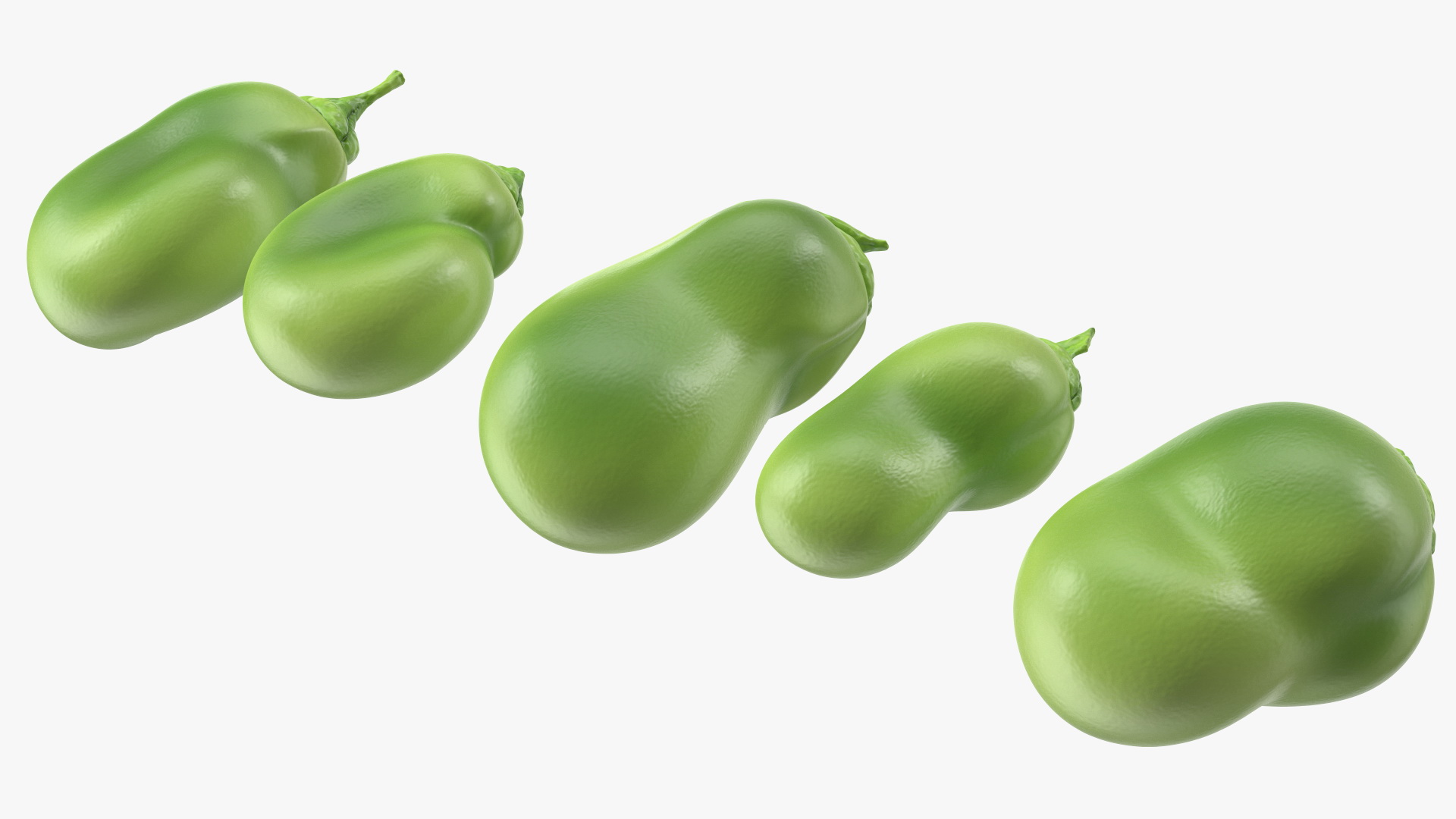 Fresh Broad Beans 3D