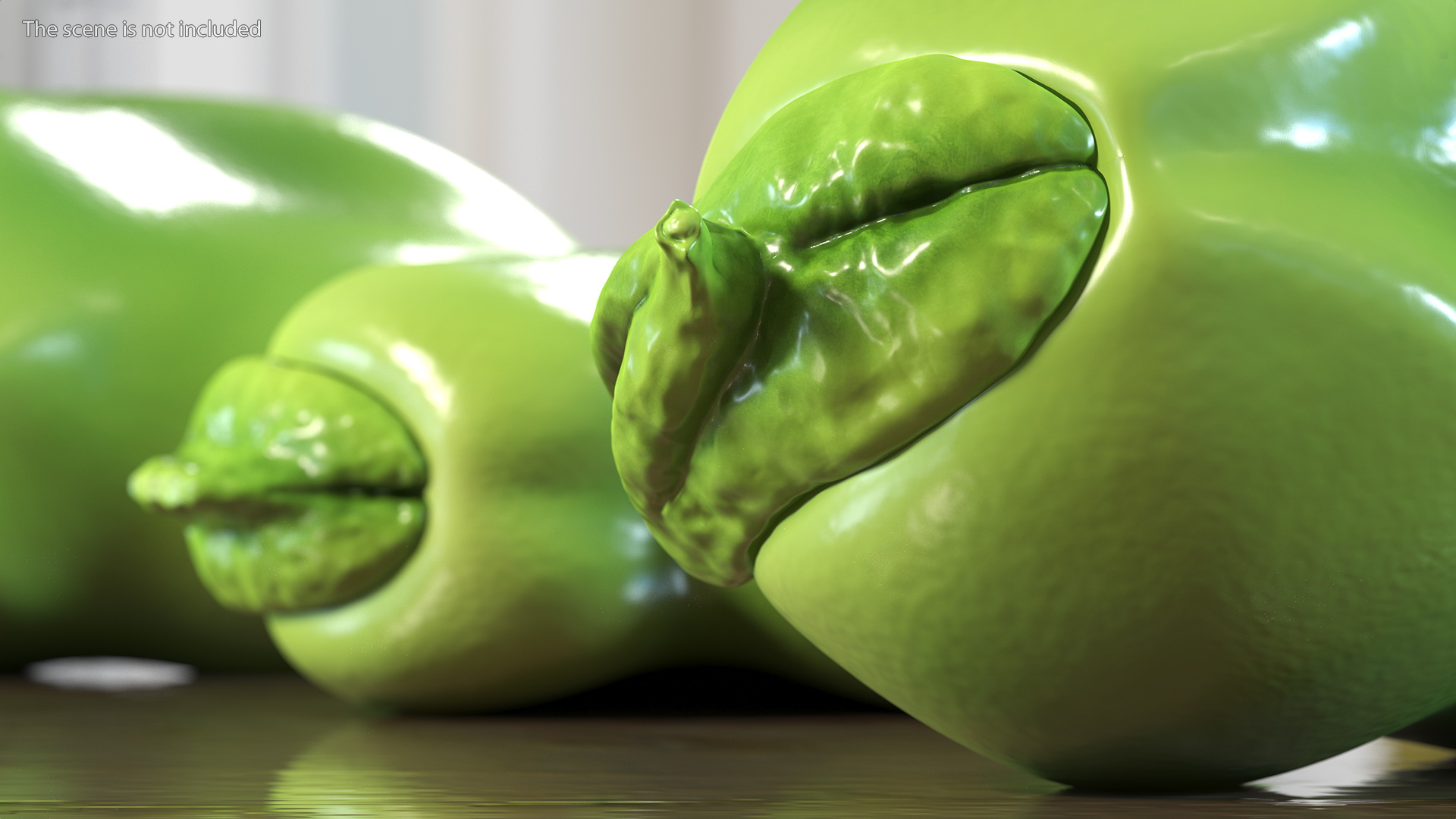 Fresh Broad Beans 3D