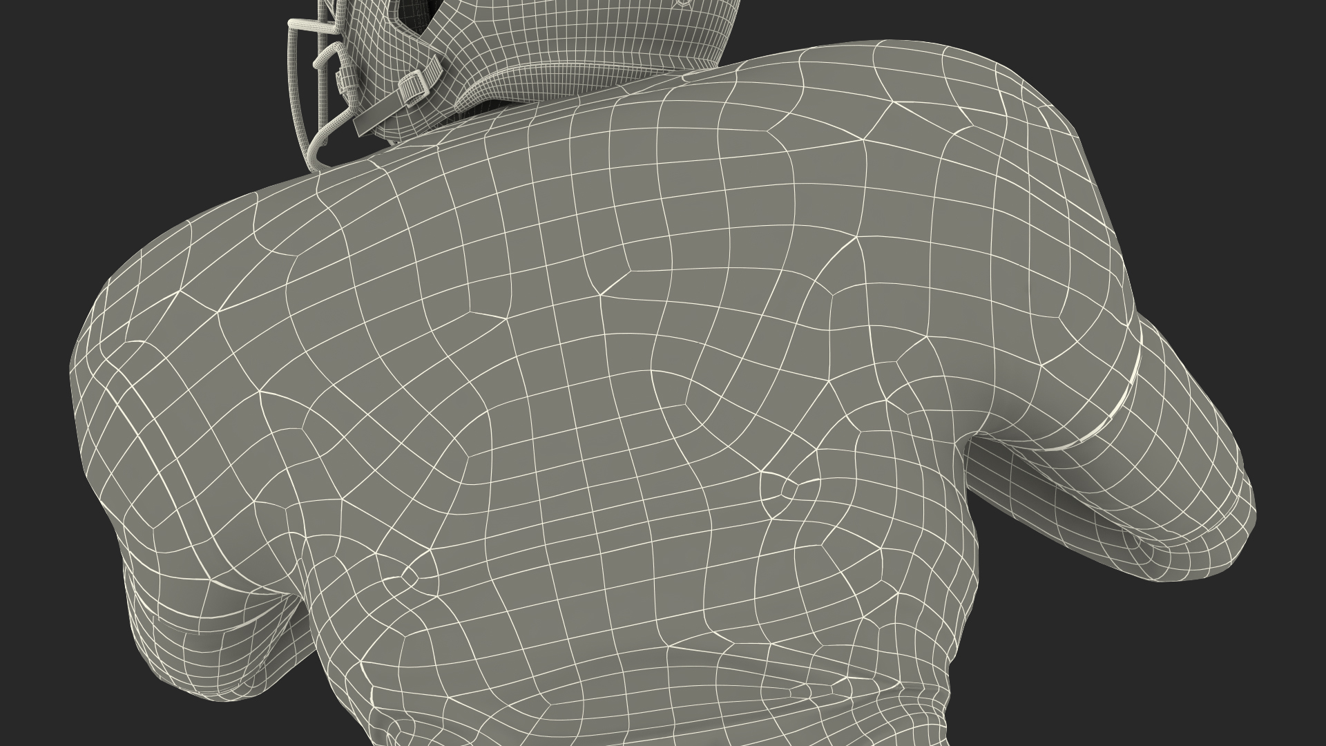 3D model San Francisco 49ers American Football Player Running The Ball Fur