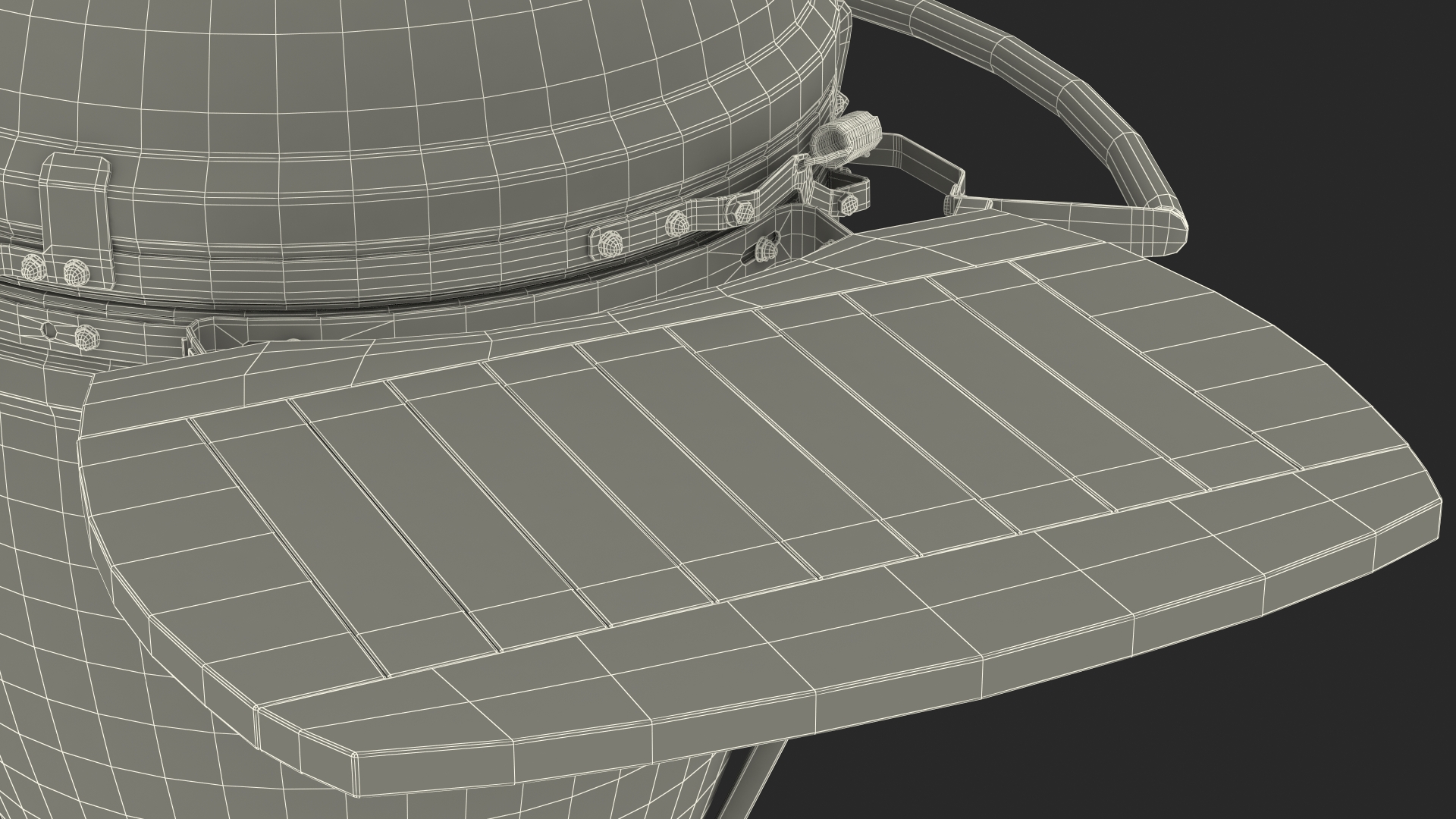 3D model Big Green Egg BBQ Grill Closed