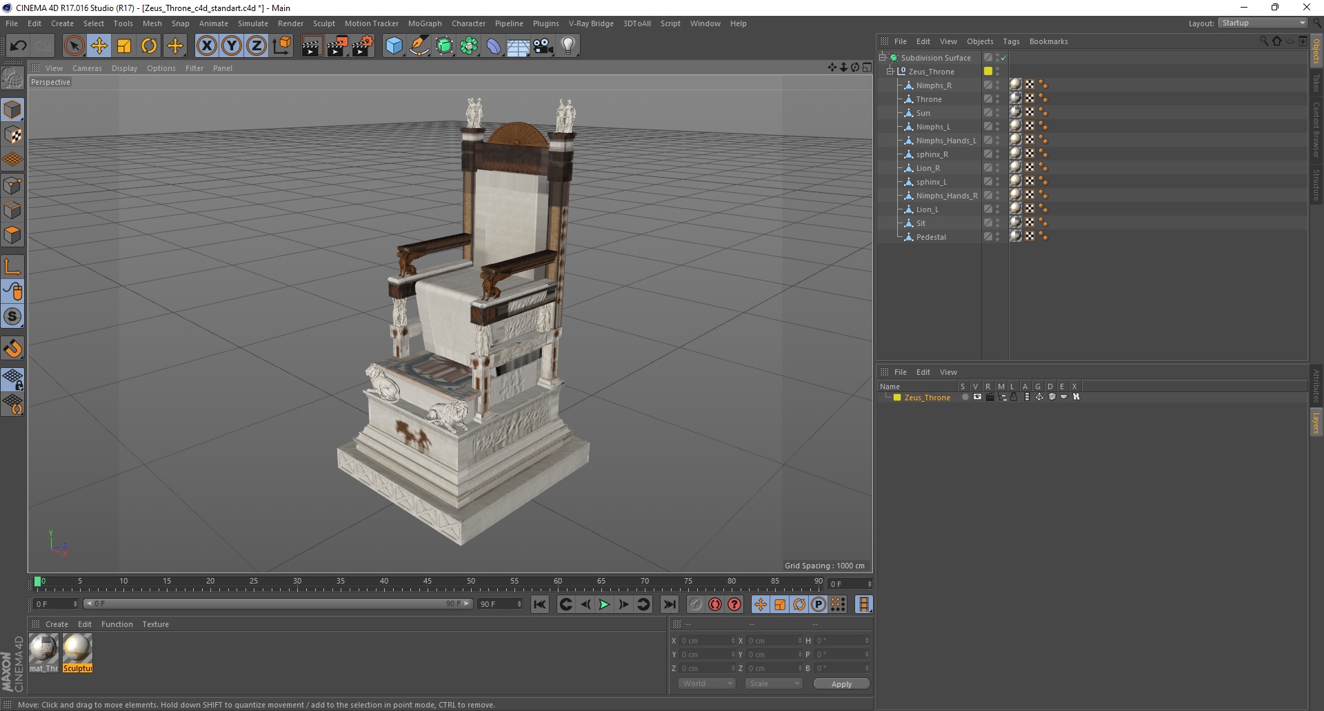 3D Zeus Throne