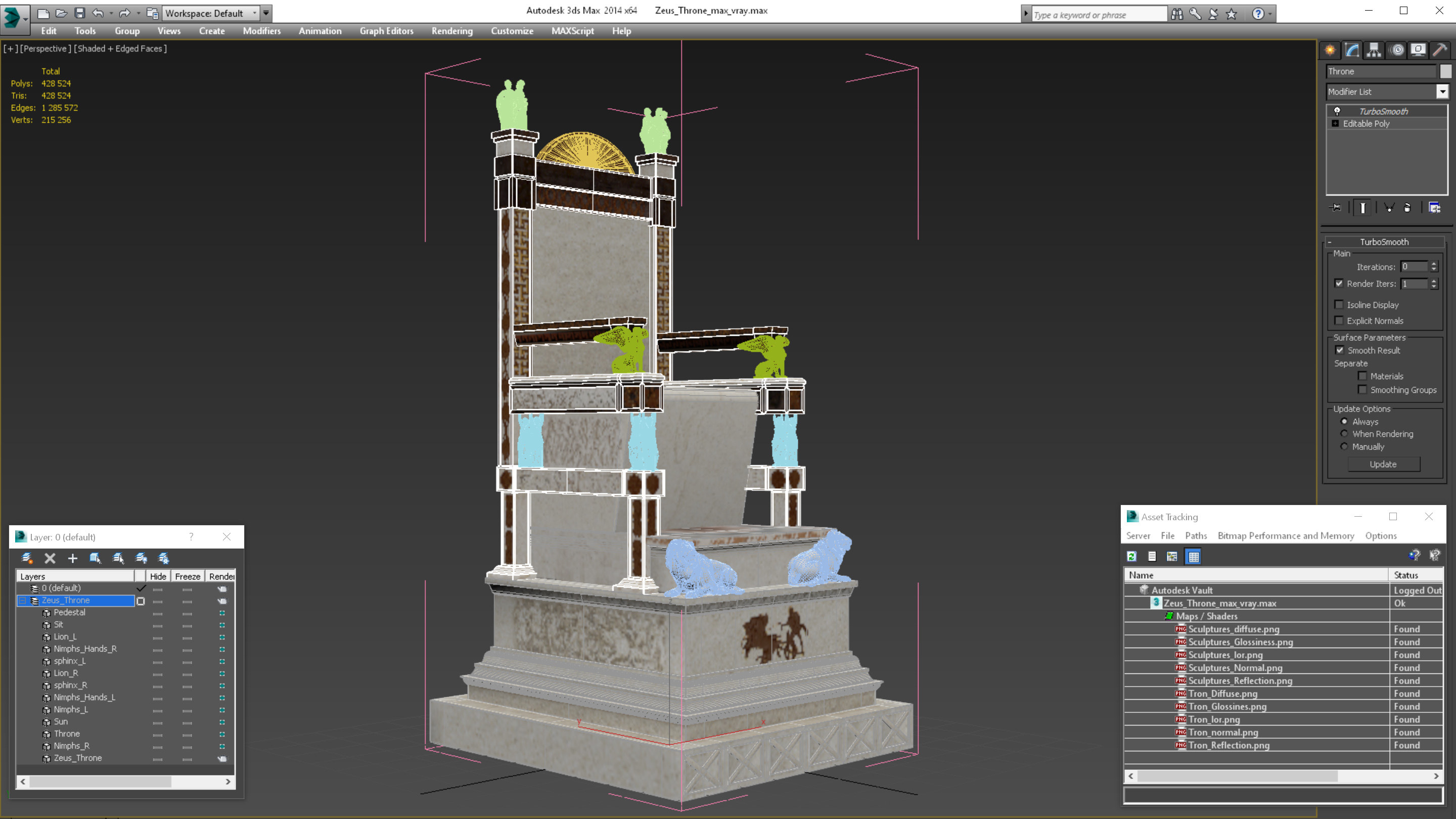 3D Zeus Throne