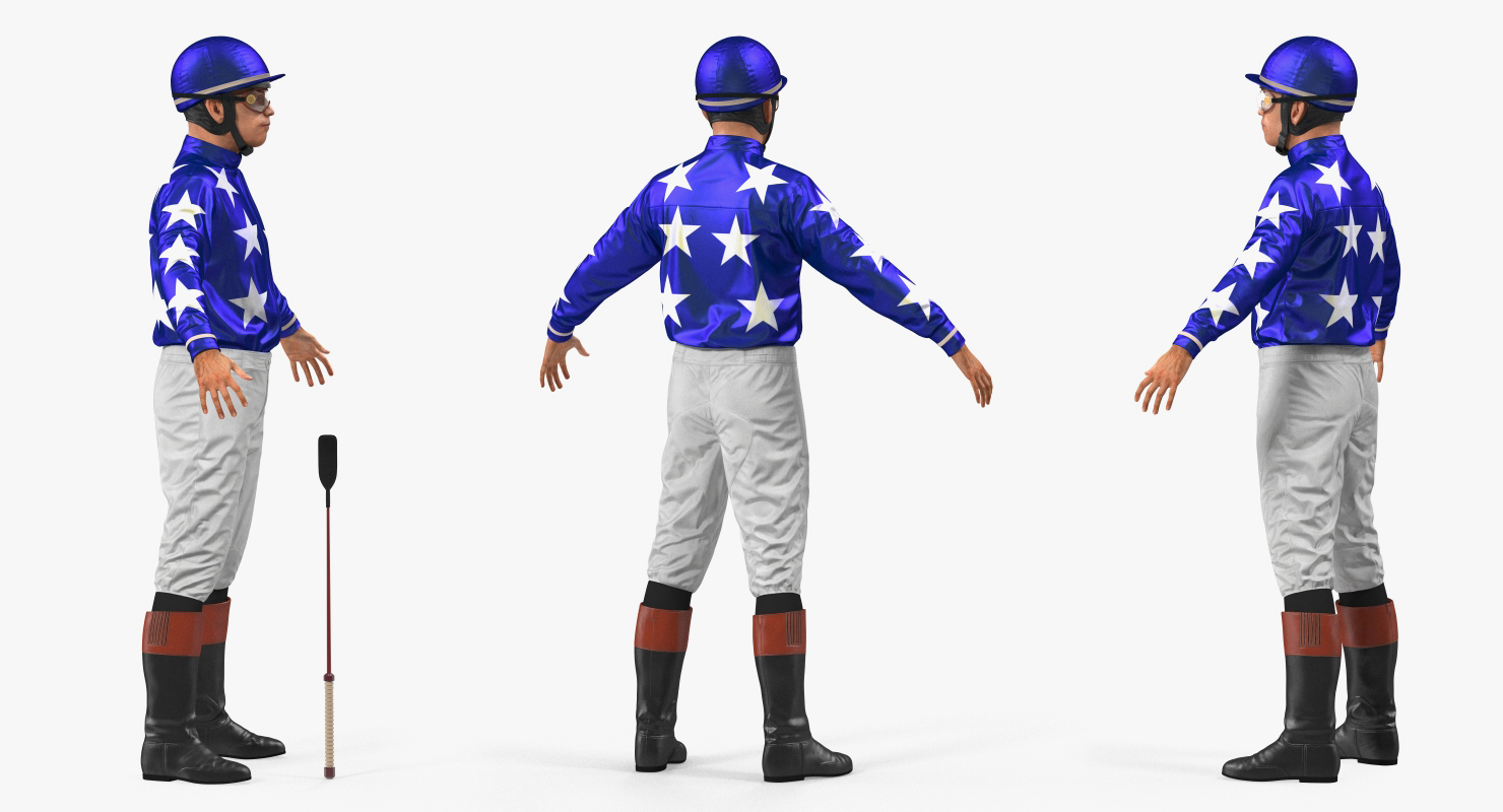 Horse Jockey Rigged 3D model