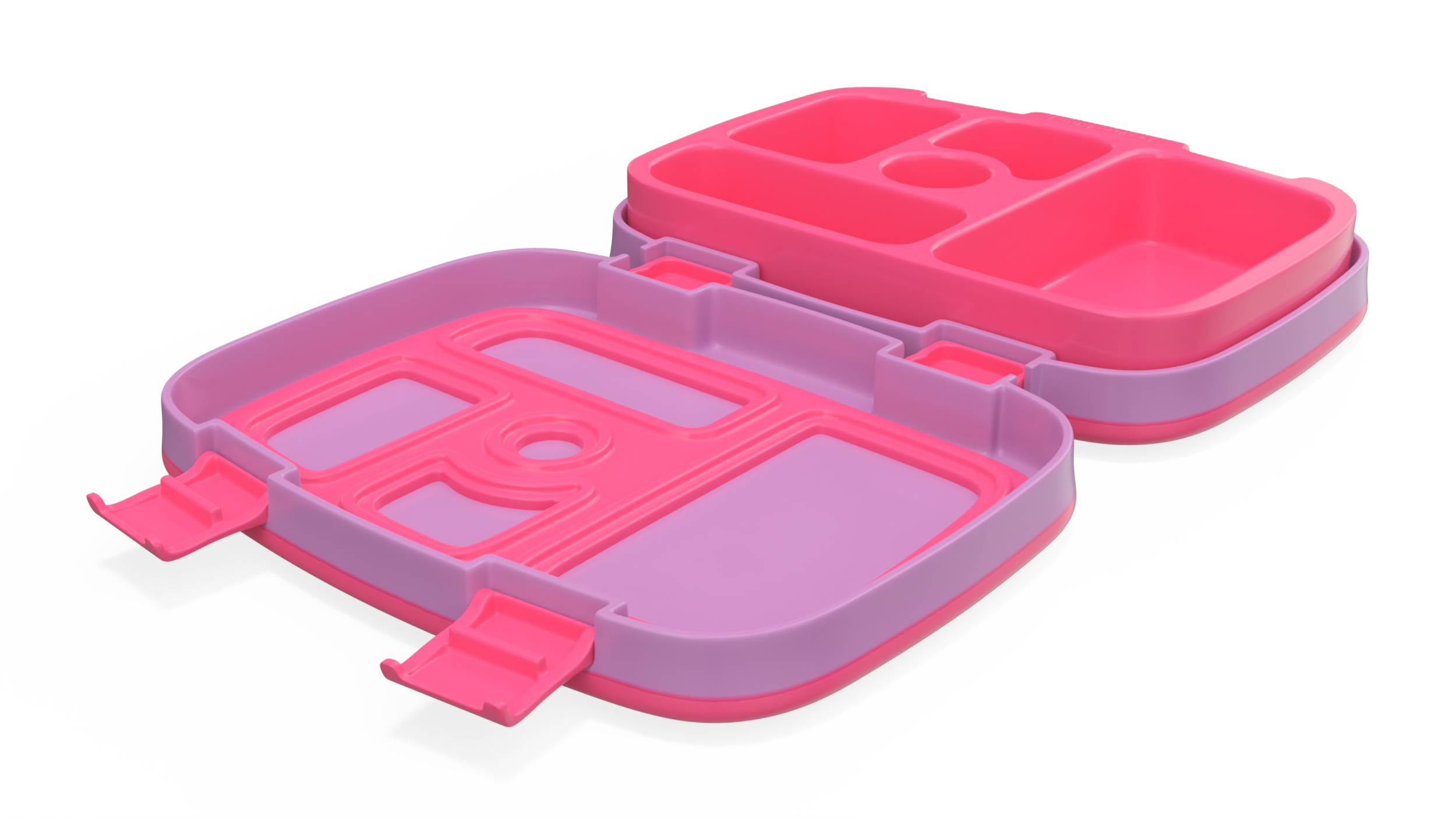 3D Lunch Box Bentgo Kids Open Pink