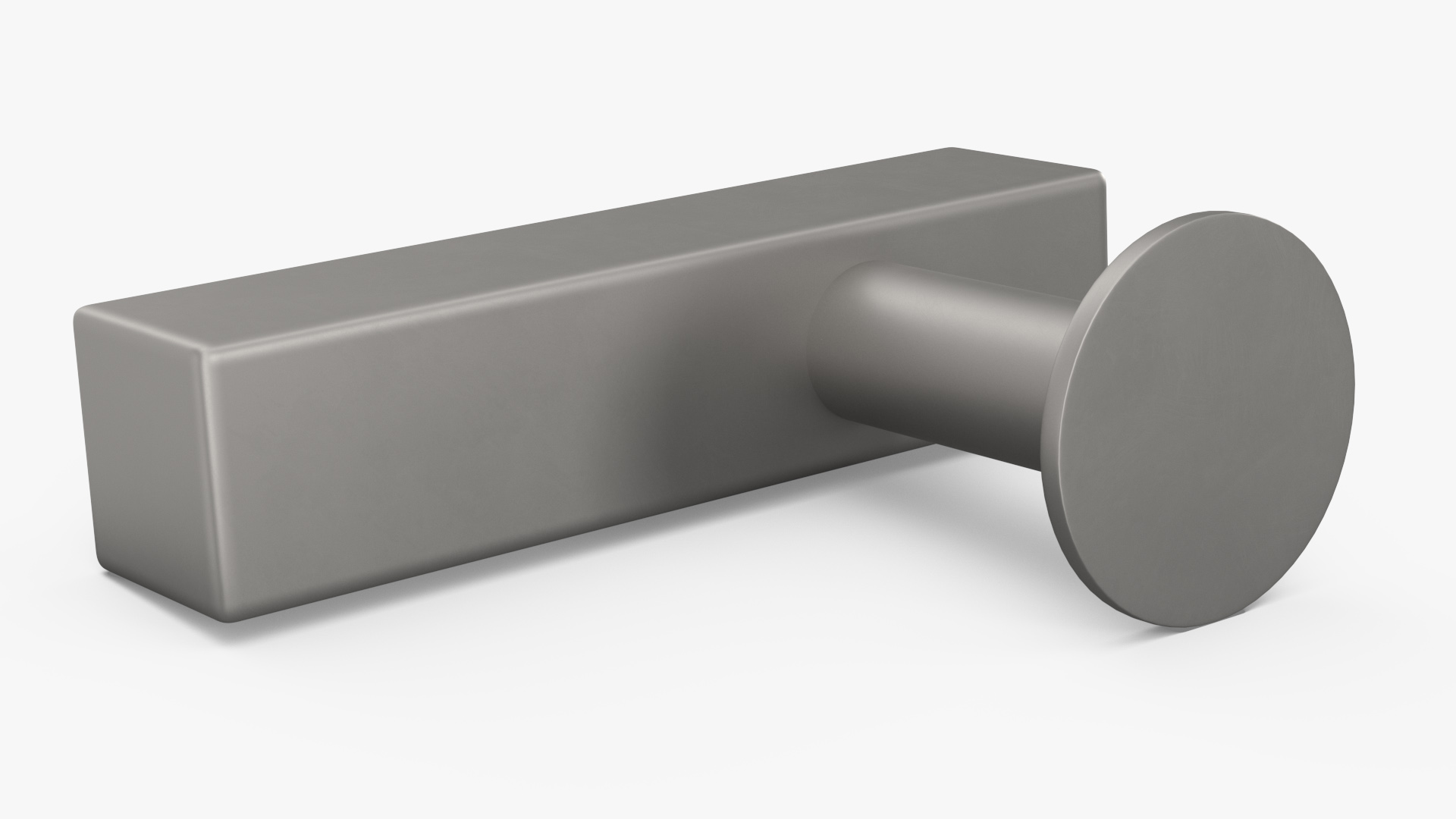 3D Kitchen Cabinet Handle Knob Rectangular Silver